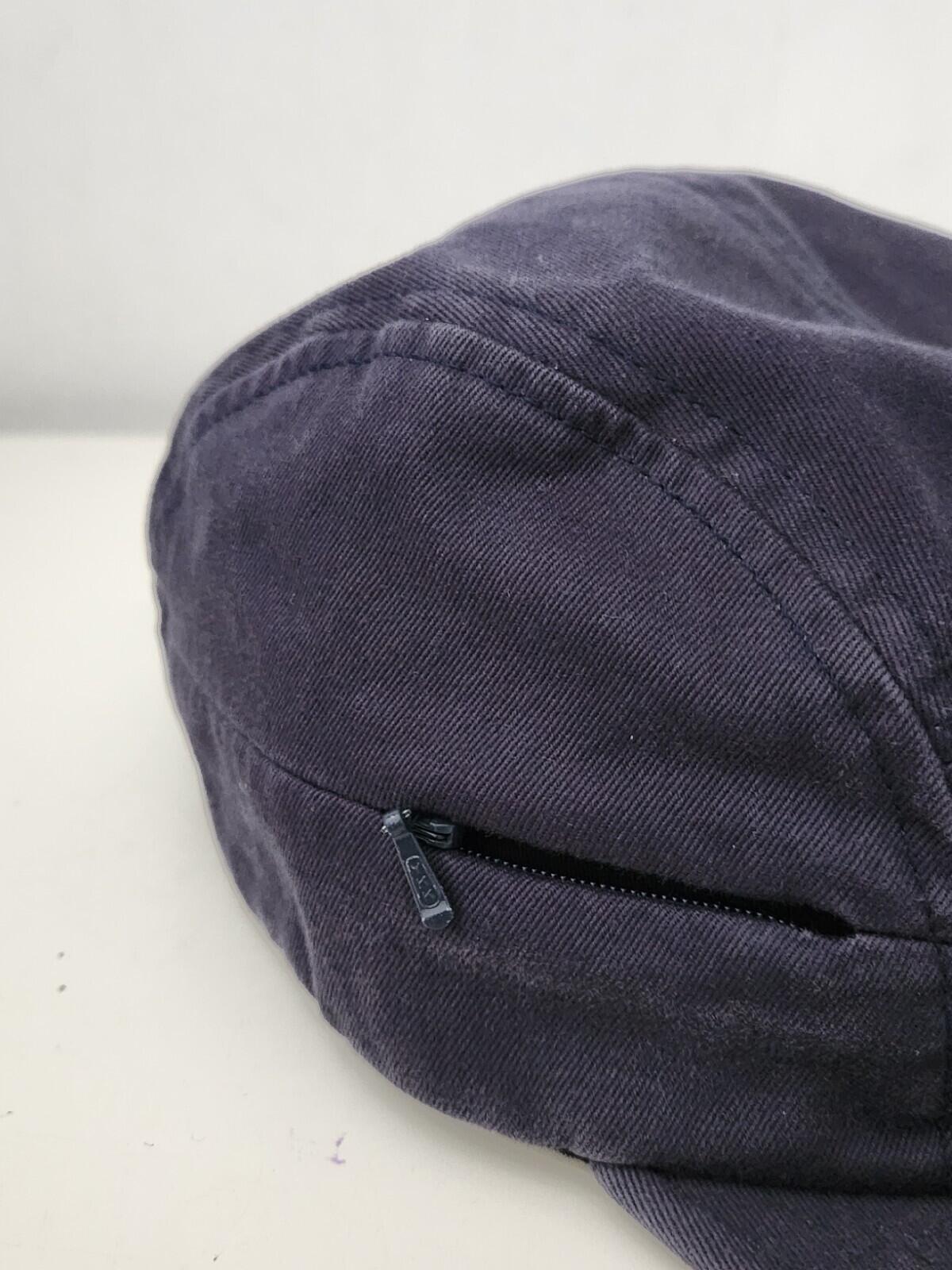 FW17 Supreme Side Zip Camp cap Navy hat Box Logo