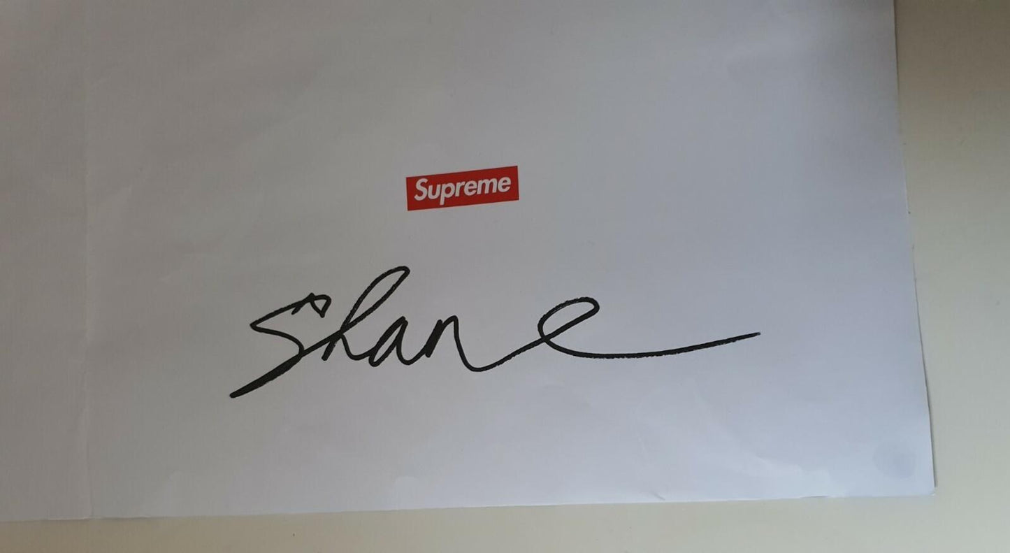 FW13 Supreme x Shane MacGowan poster Musician Vintage Rare 2013 Accessory