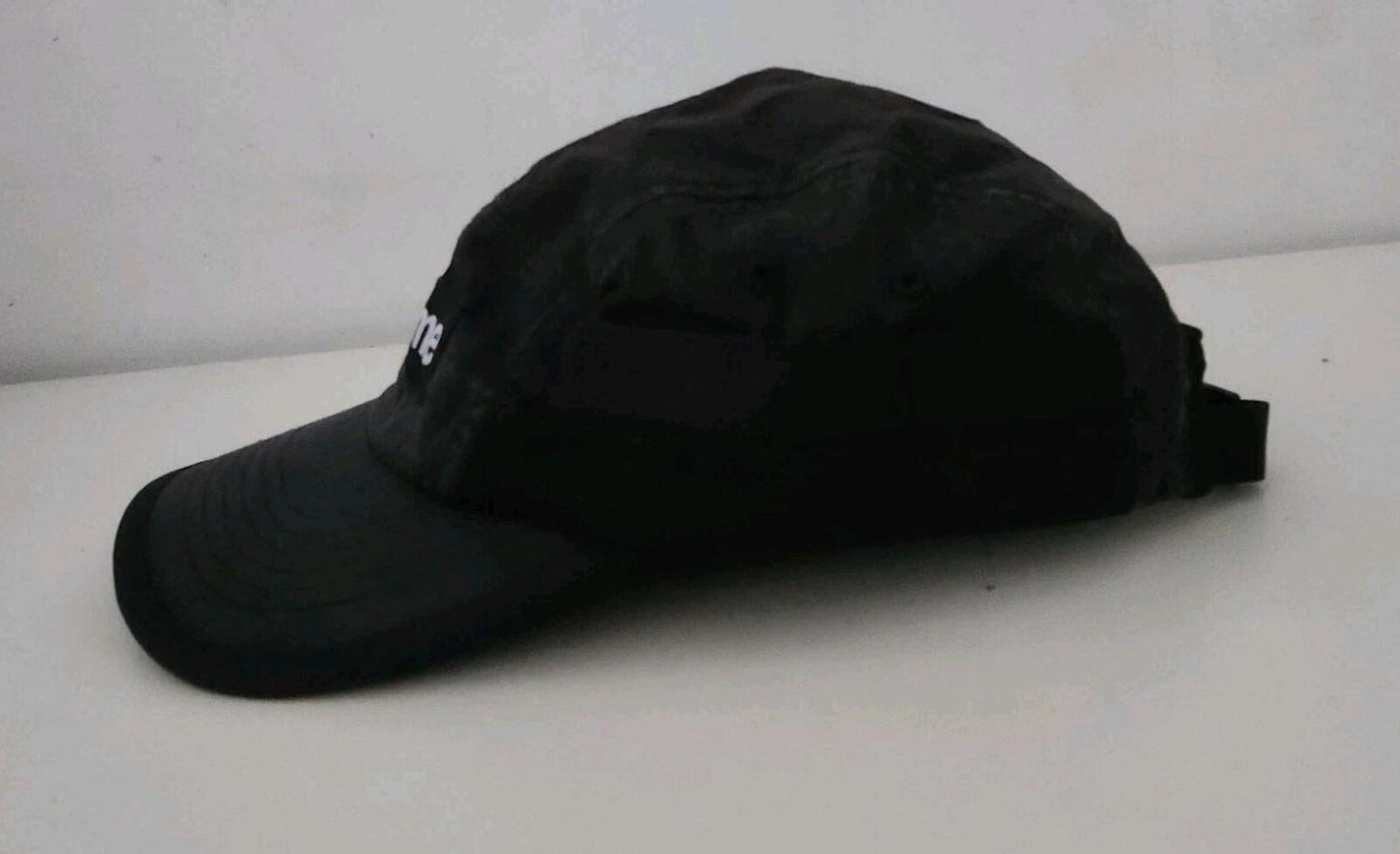 FW24 Supreme Mesh Pocket Camp Cap black nylon hat