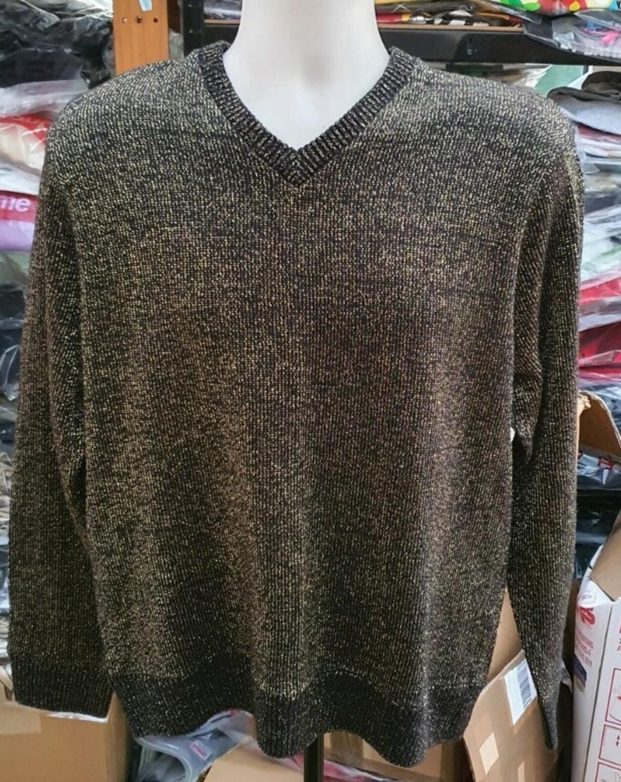 SS16 Supreme Tinsell Sweater Gold Metallic Size L fits smaller