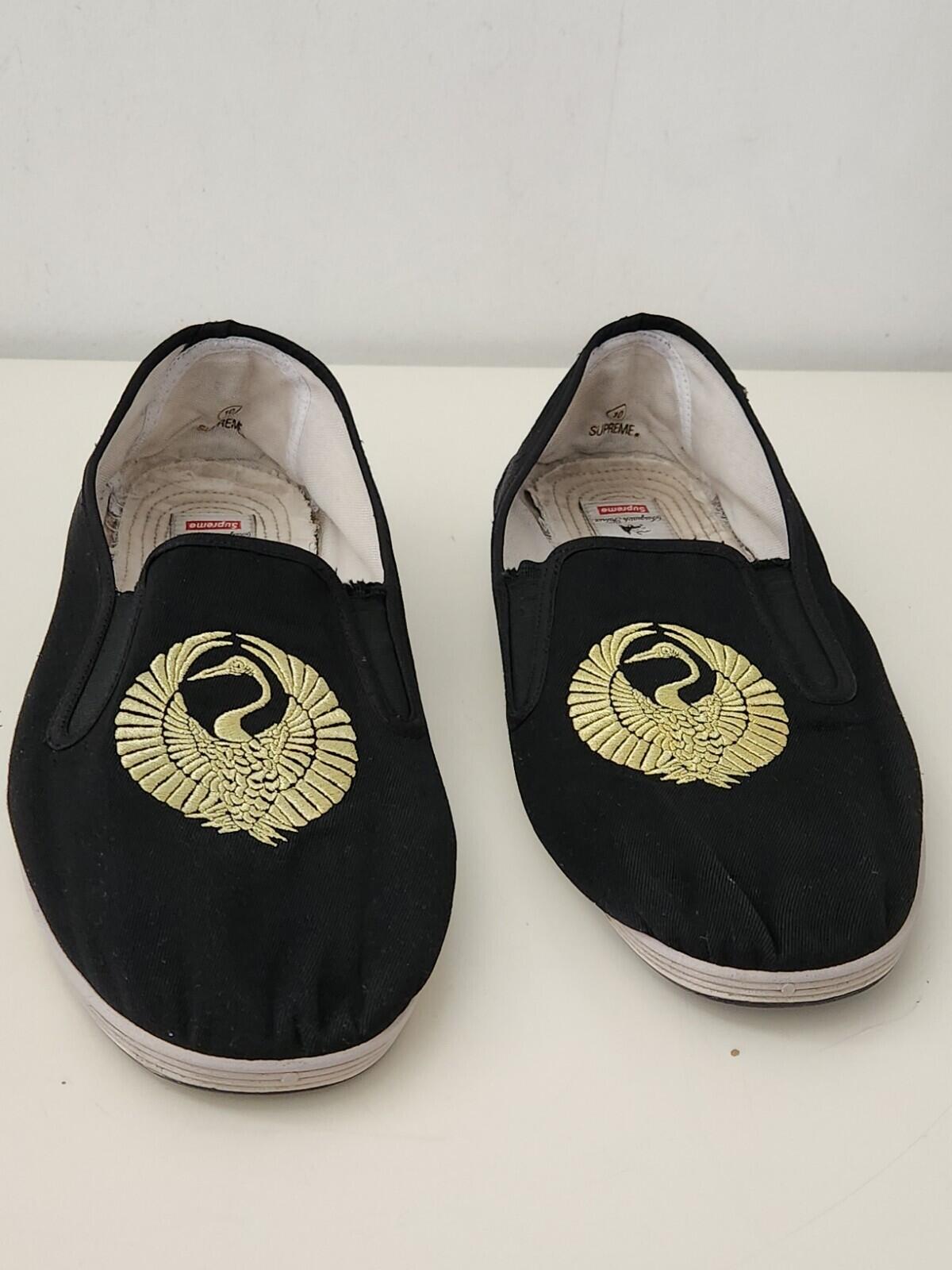 SS16 Supreme Sasquatchfabrix black slip on shoes size UK 9 US 10