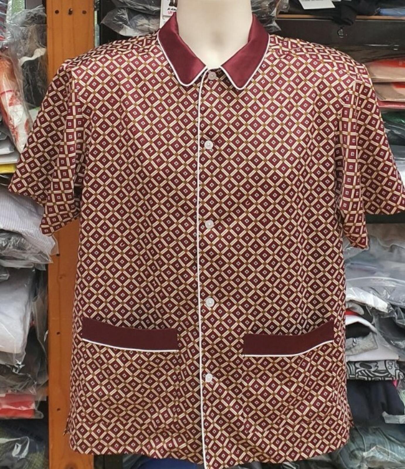SS20 Supreme Satin Pajama Top Pyjama Burgundy Size S