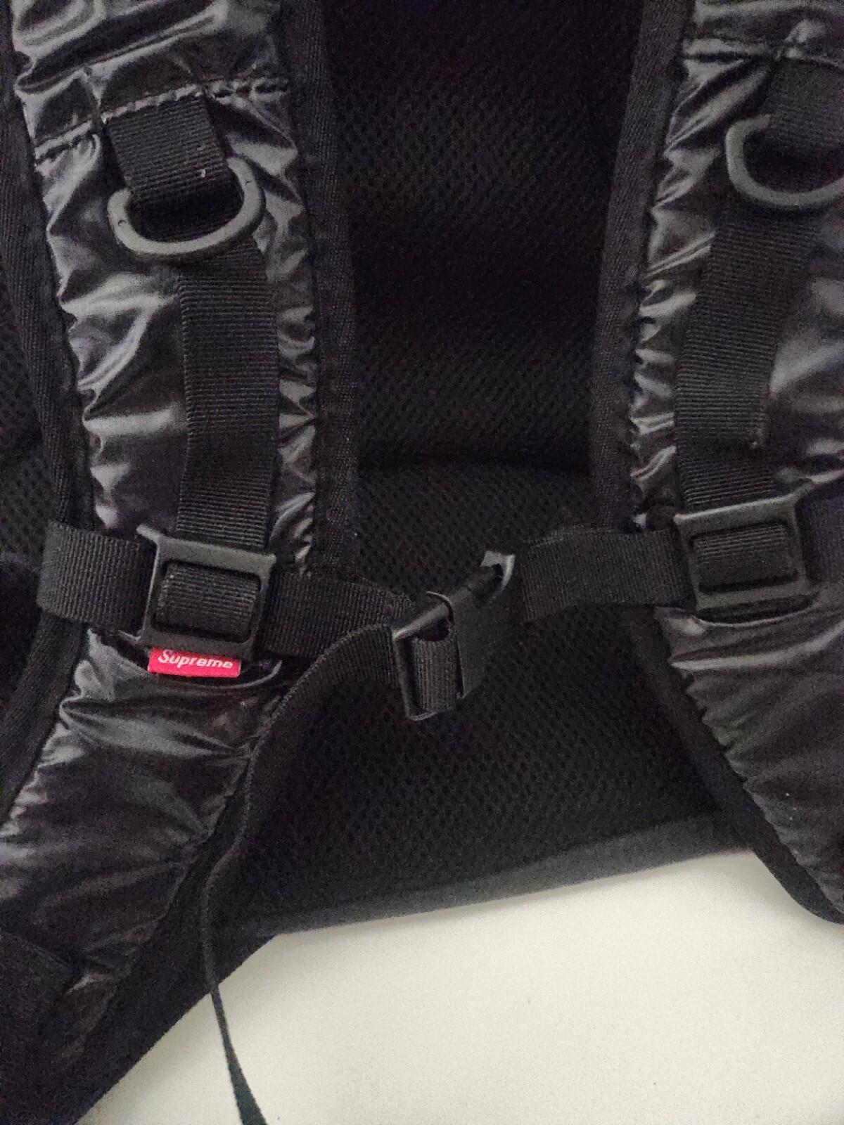 FW17 Supreme black backpack Cordura Fabric box logo Reflective text 20L Bag