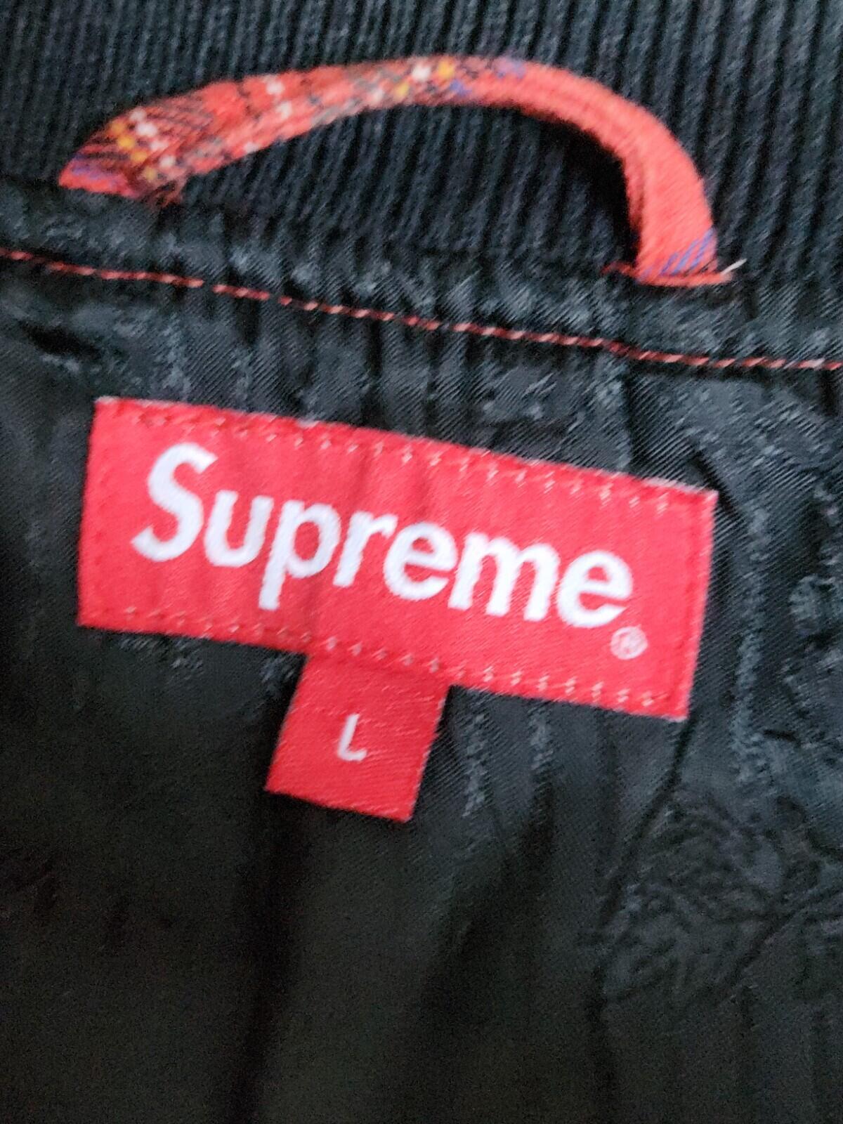 FW13 Supreme Plaid Bomber Jacket Red Size L