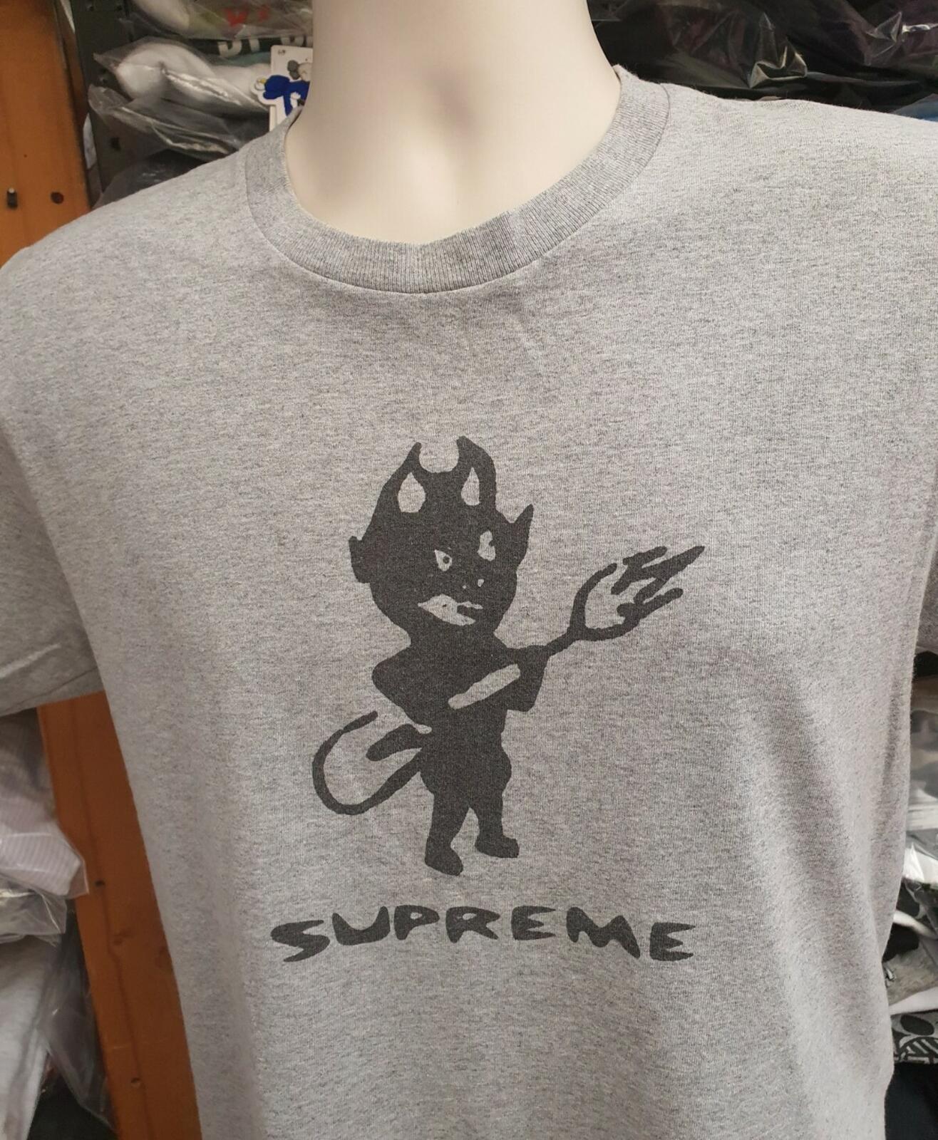 FW15 Supreme Devil heather grey tee size S Small T-shirt Rare