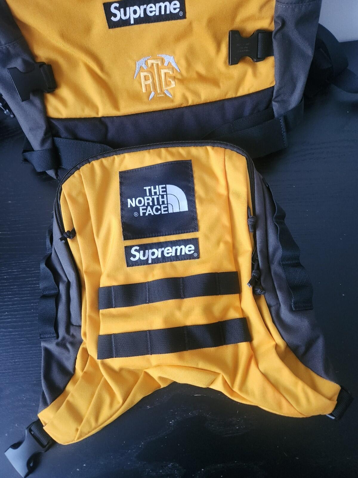 SS20 Supreme x The North Face RTG backpack Gold TNF bag 2 in 1 Water Resistant