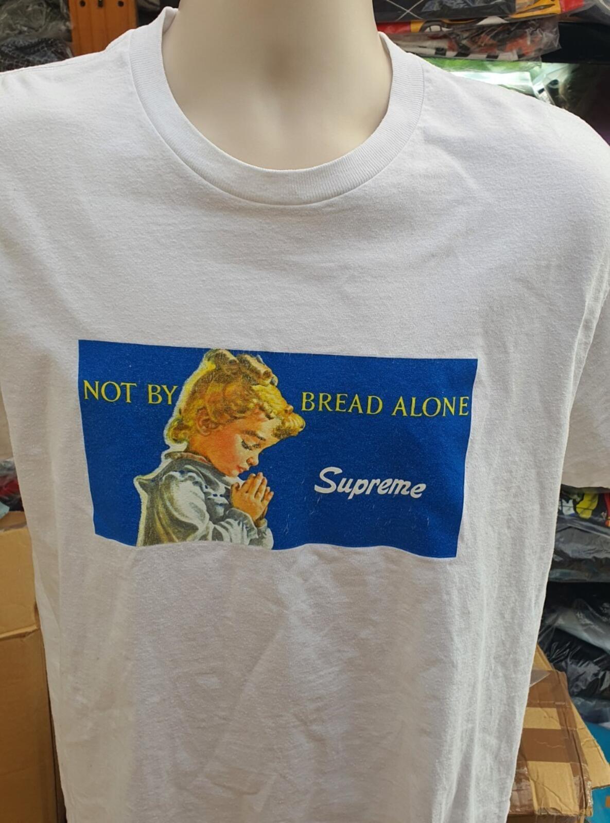 SS15 Supreme Bread Alone Tee Size L White