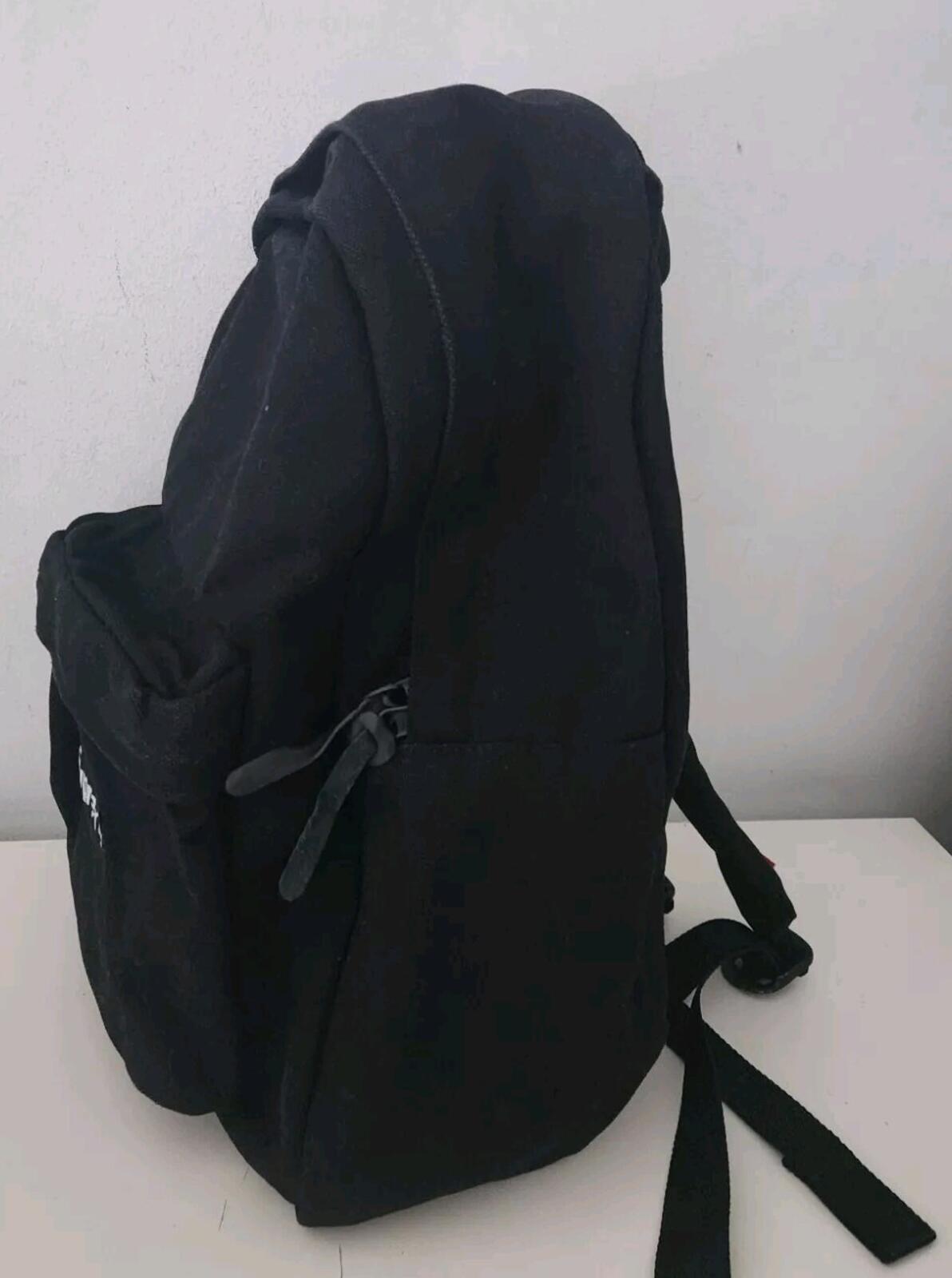 FW20 Supreme Canvas Backpack black Box Logo Bag 20L