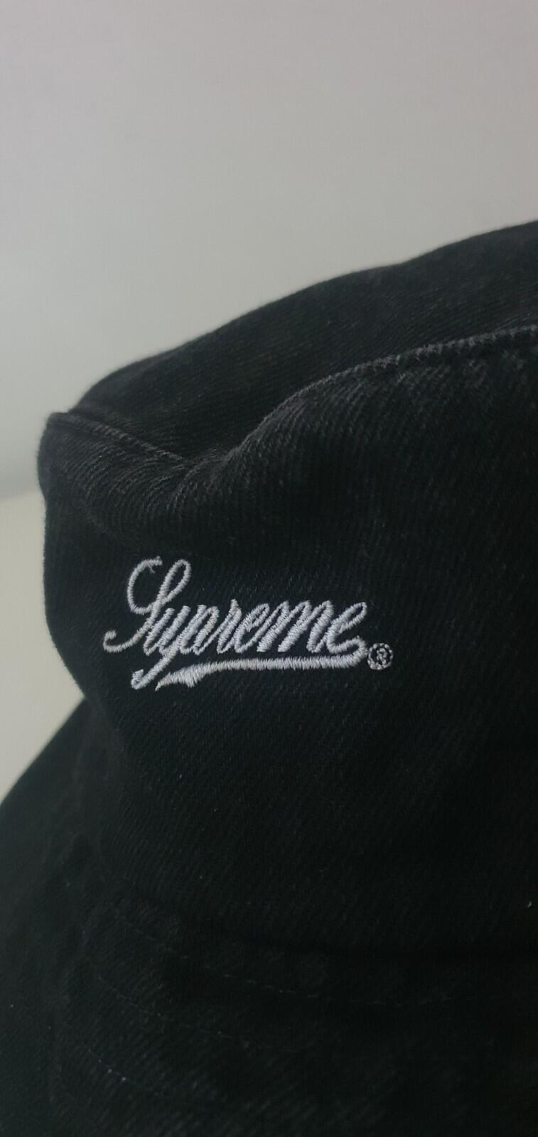 SS19 Supreme Zip Twill Crusher Hat Black Size M/L