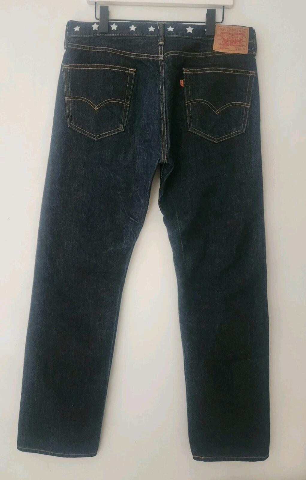 FW11 Supreme x Levis 505 Zip-Fly Jean 34 W34 L32 Levi's Denim Stars Vintage 2011