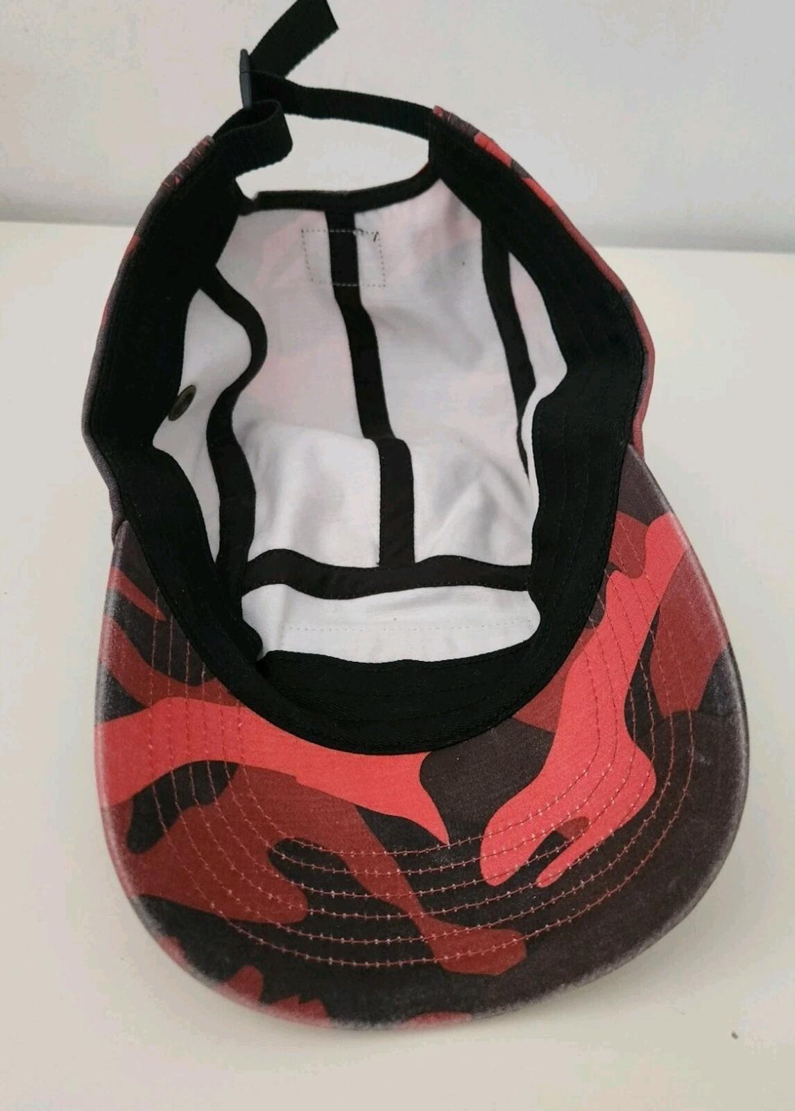 SS23 Supreme Military Camp Cap Hut Box Logo Rot Camo Camouflage