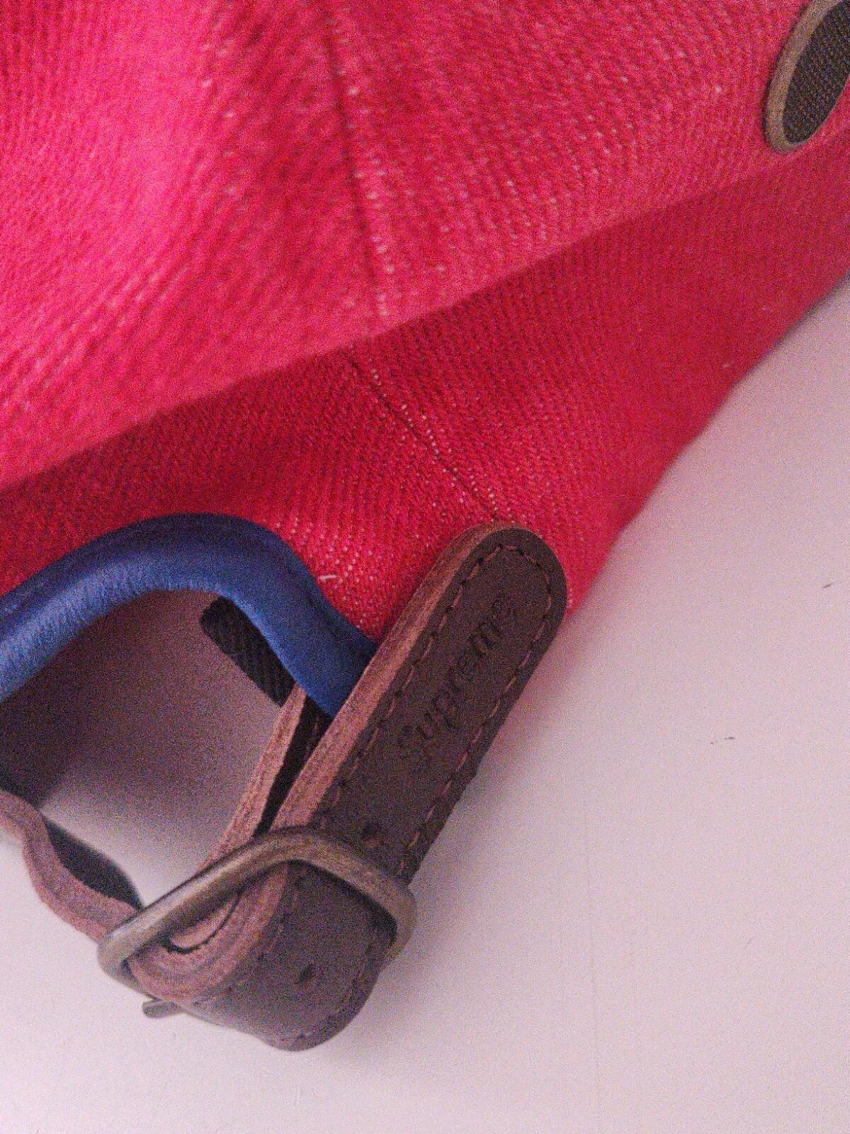 SS20 Supreme 2-Tone Denim Camp Cap Red Blue Hat Leather Visor Box Logo