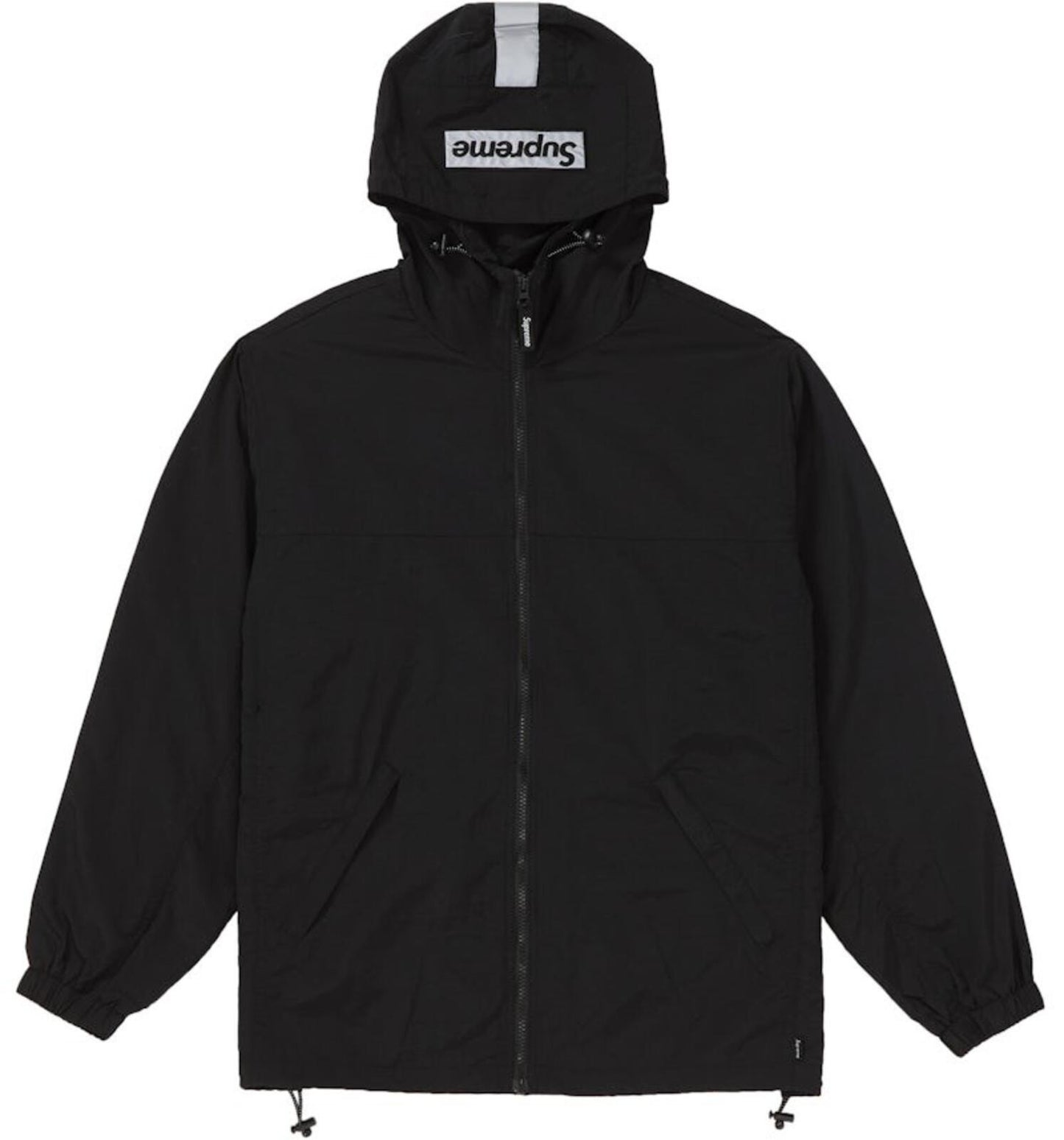 FW18 Supreme 2-Tone Zip Up Jacket Black Size M Water Resistant