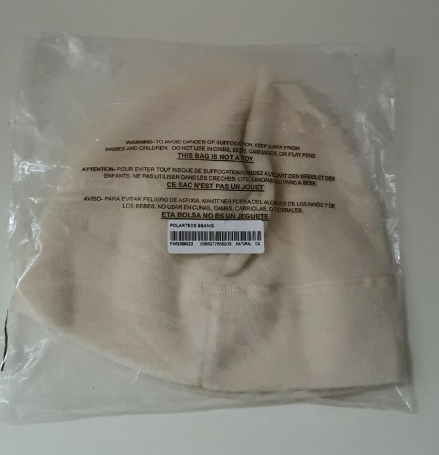 FW20 Supreme Polartec natural beanie New and unopened Hat