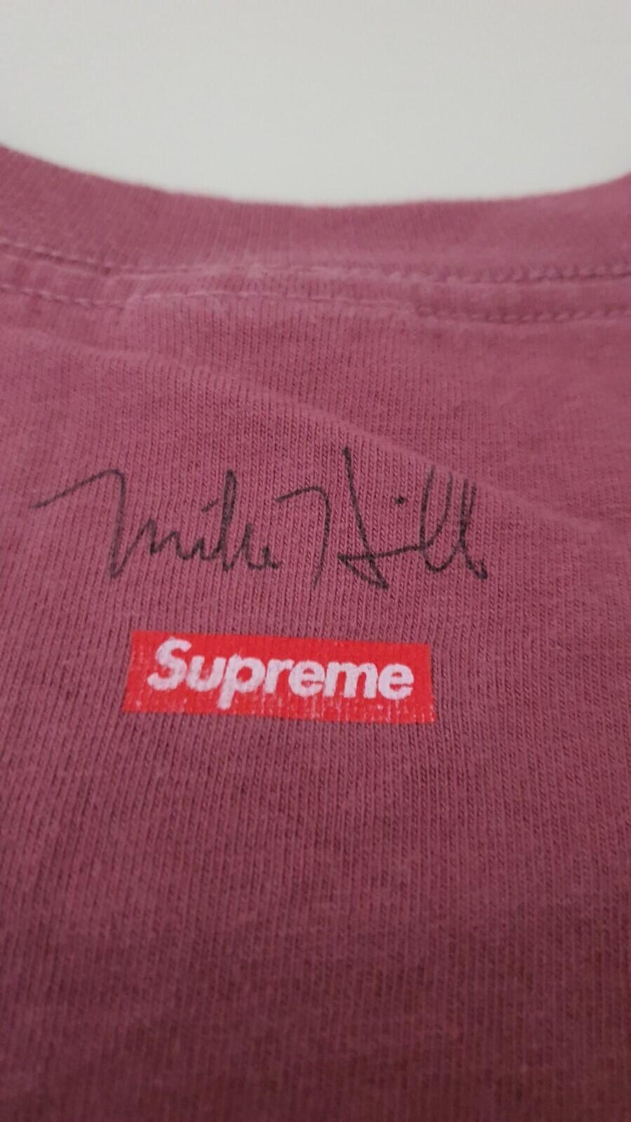 SS17 Supreme x Mike Hill Runner Tee size M medium dark rose T-shirt