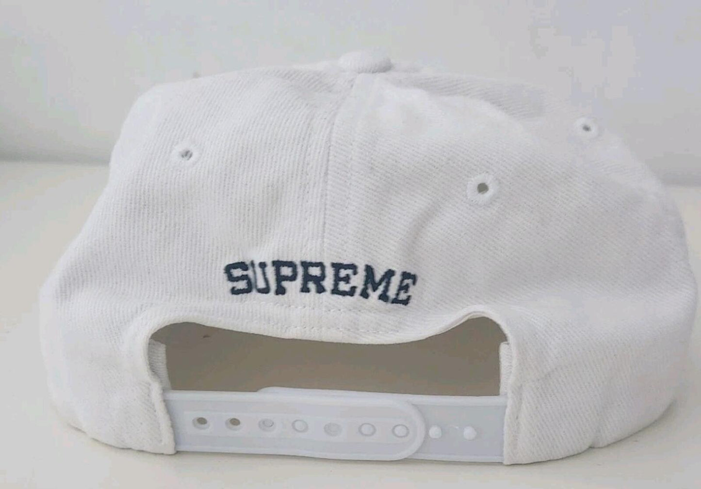 SS19 Supreme Love Each Other 6-Panel White Hat Cap Made In U.S.A