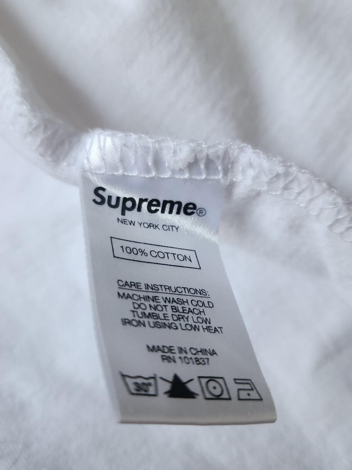 FW20 Supreme Best Of The Best Hooded L/S Top Size L Large White Hoodie