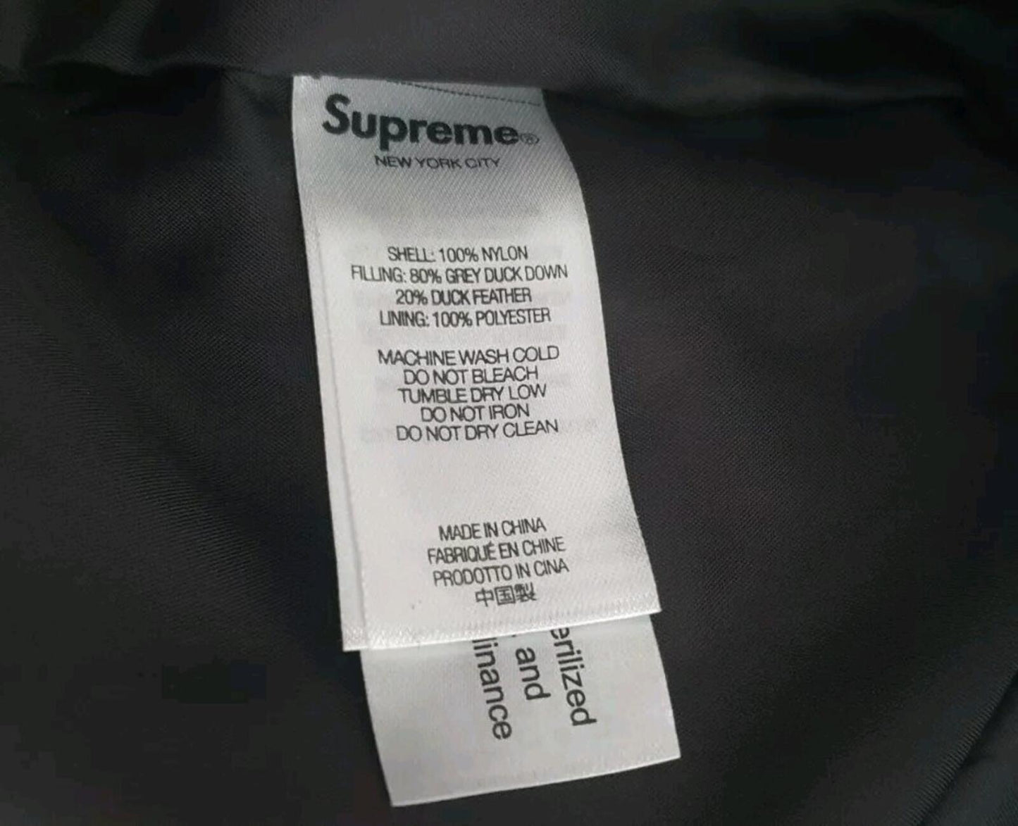 FW21 Supreme x WTAPS Tactical Down Vest Red Size L Water Resistant