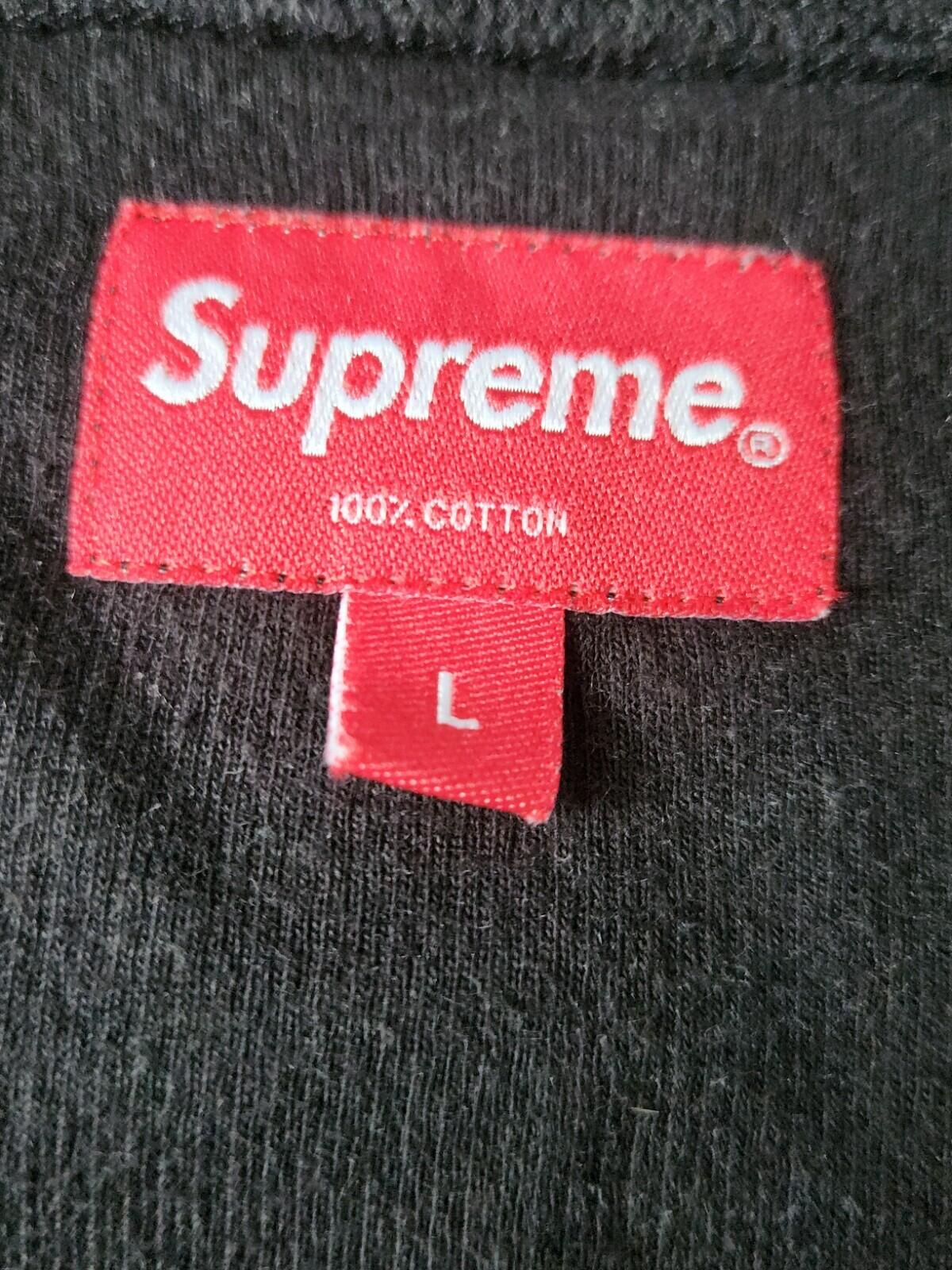 SS20 Supreme Knit Stripe S/S Top black Tee L large T-shirt