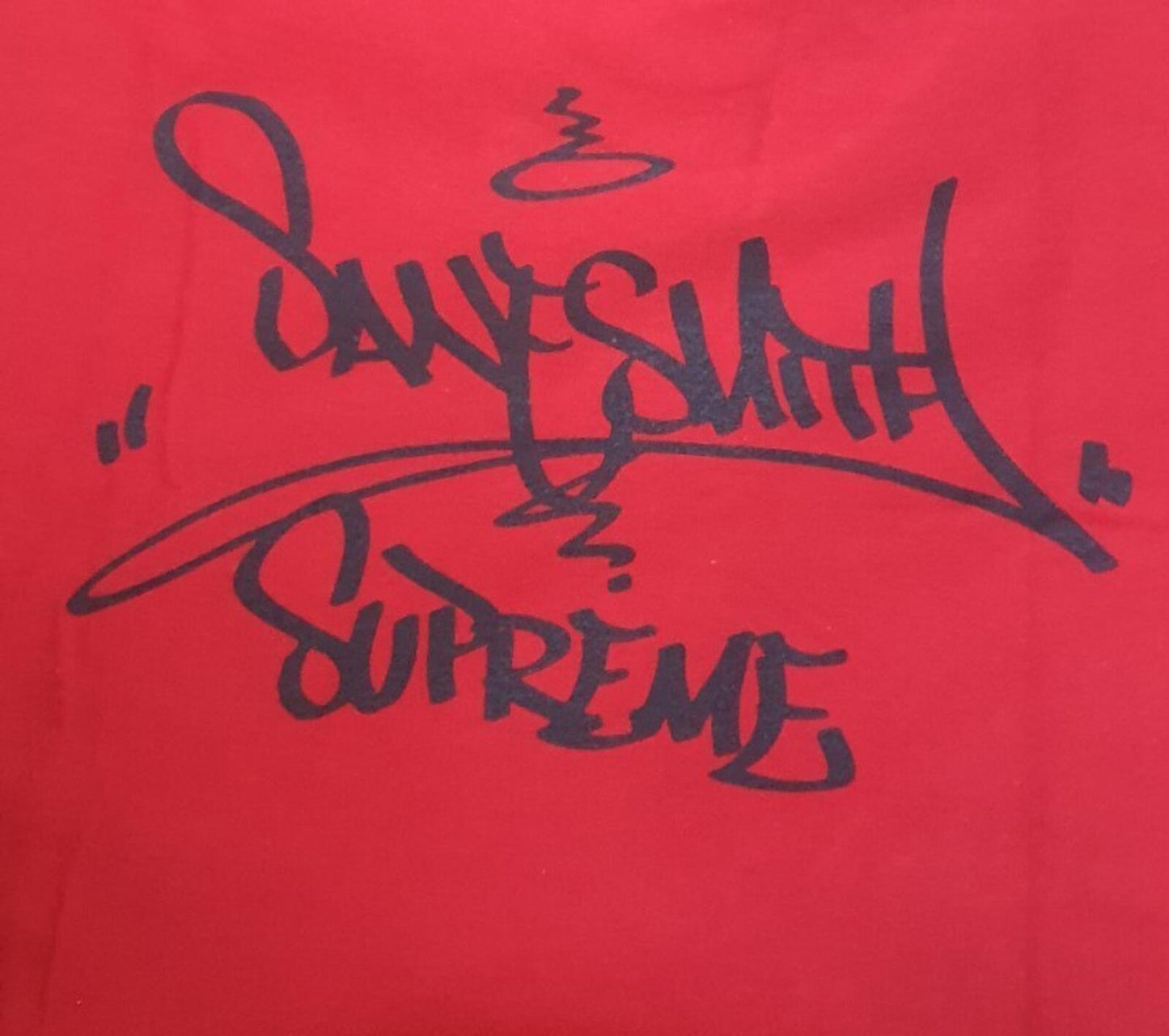 FW19 Supreme Bridge Tee Talla M Rojo Sane Smith