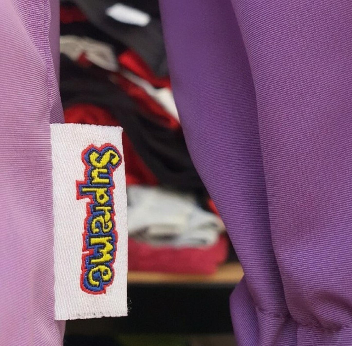 SS18 Supreme Gonz Logo coaches jacket size S small Violet water resistant