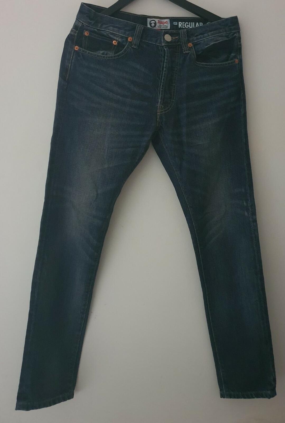 Aape by A BATHING APE denim jeans S small W30 L30 BAPE they fit slightly bigger