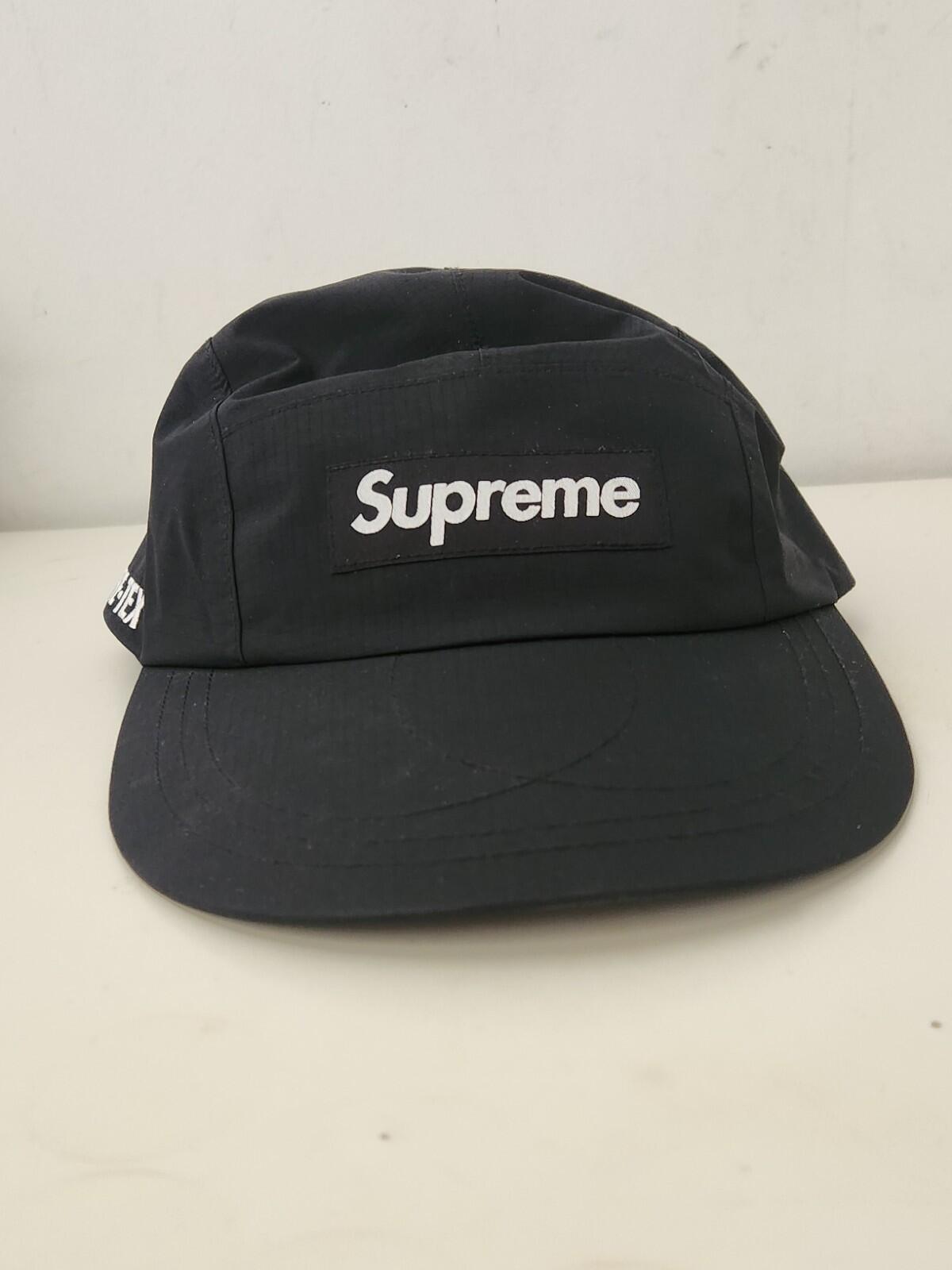 SS23 Supreme GORE-TEX Paclite Long Bill Camp Cap Waterproof Black Hat