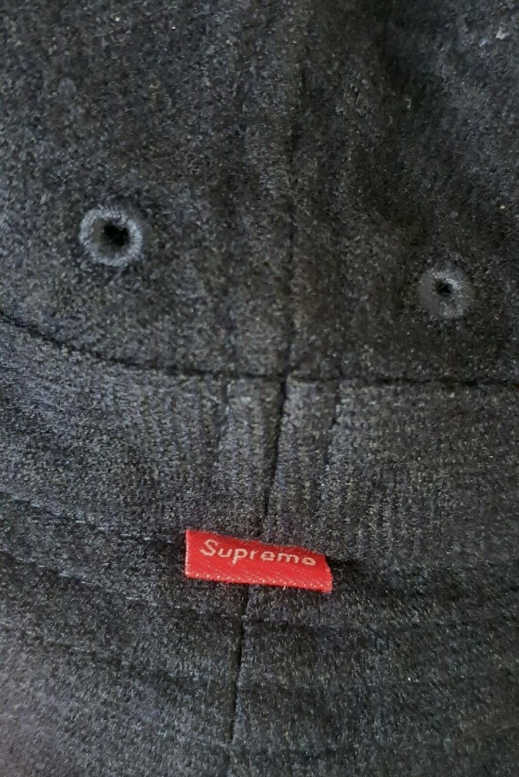 FW14 Supreme Loro Piana Wool Herringbone Crusher Größe S/M Navy Fischerhut Selten