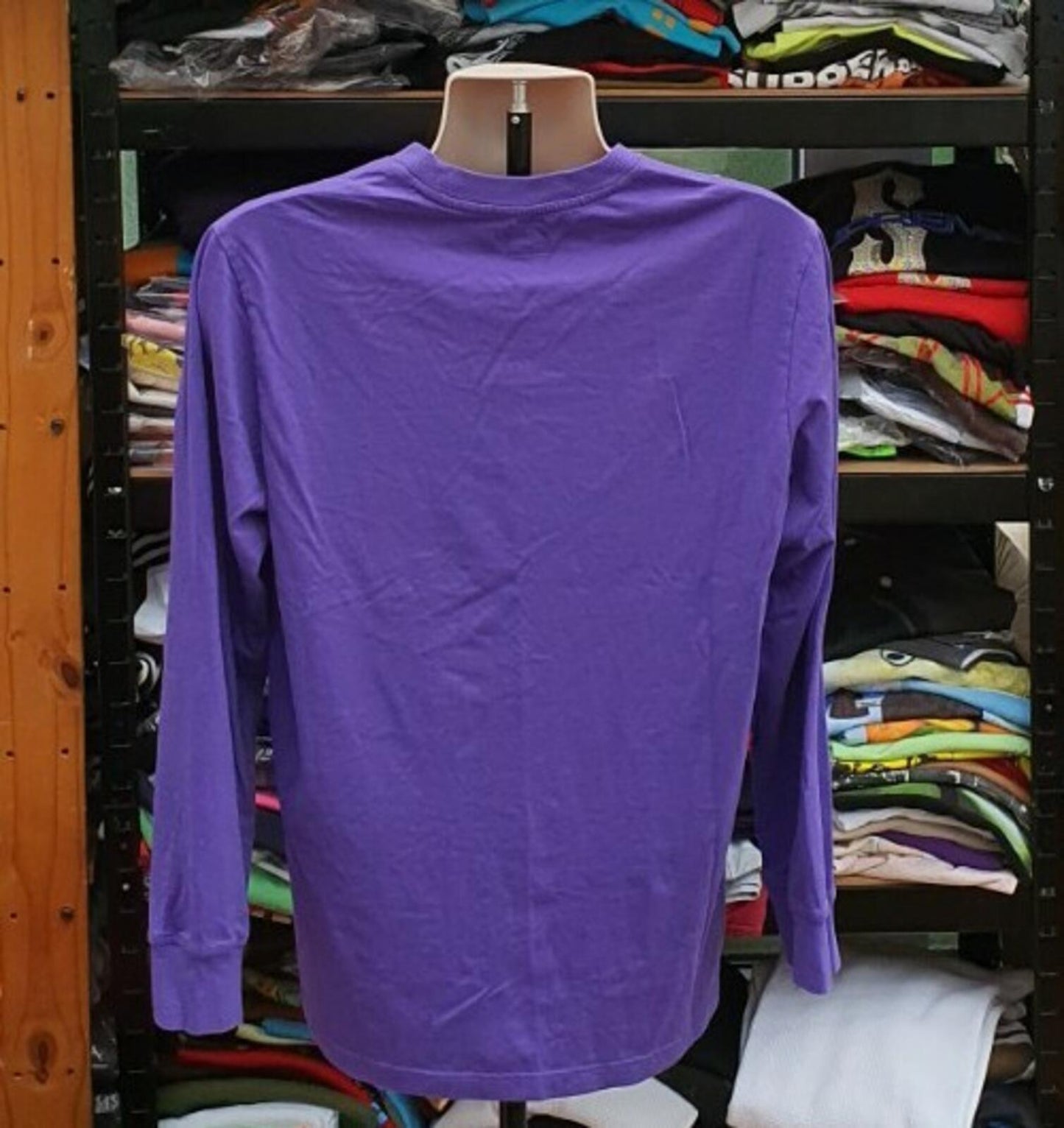 SS20 Supreme Meta Logo L/S Top Purple Size M
