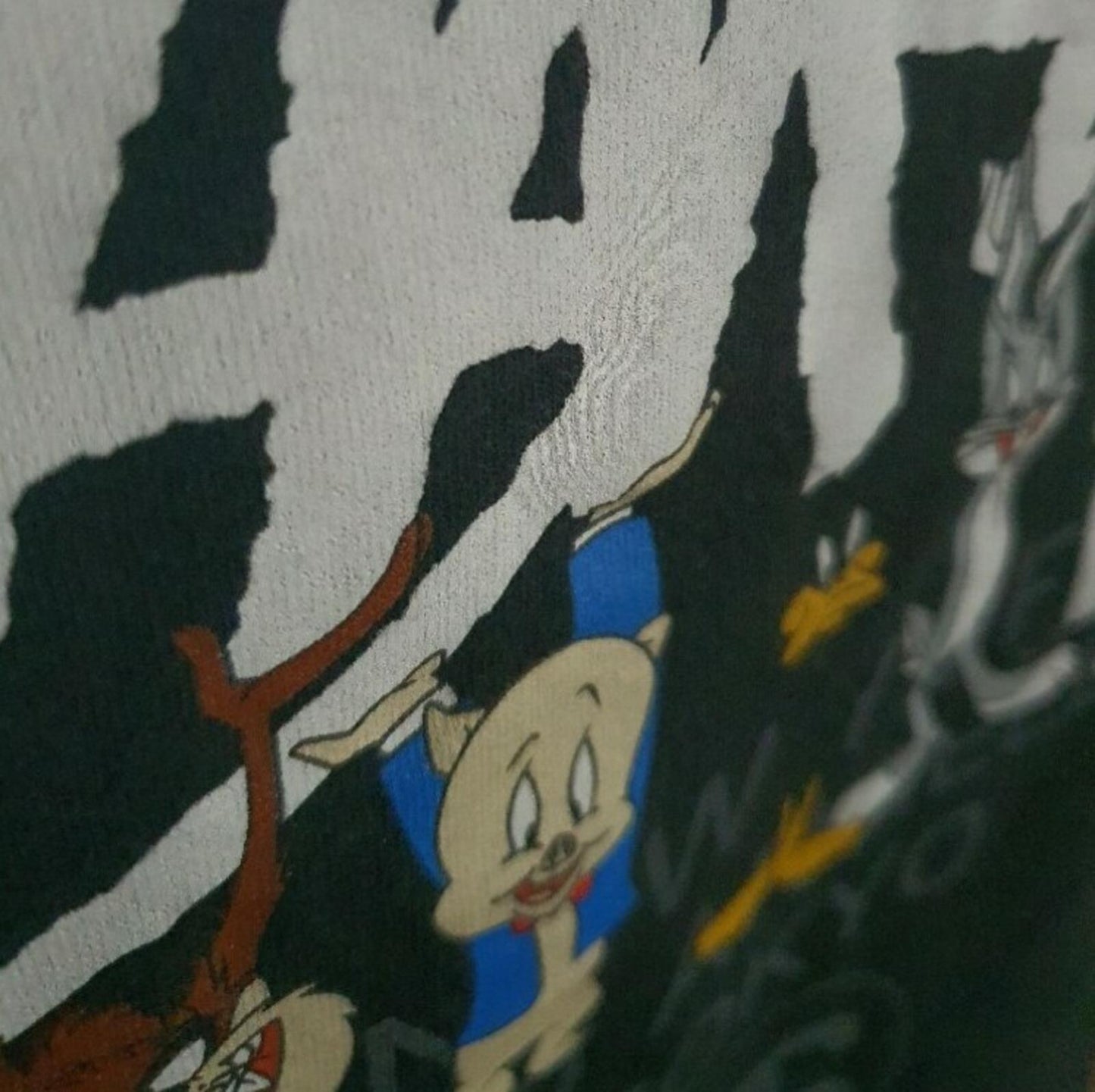 SS14 Stussy Kids Looney Tunes schwarzes T-Shirt Gr. L für Jungen und Mädchen Vintage 2014