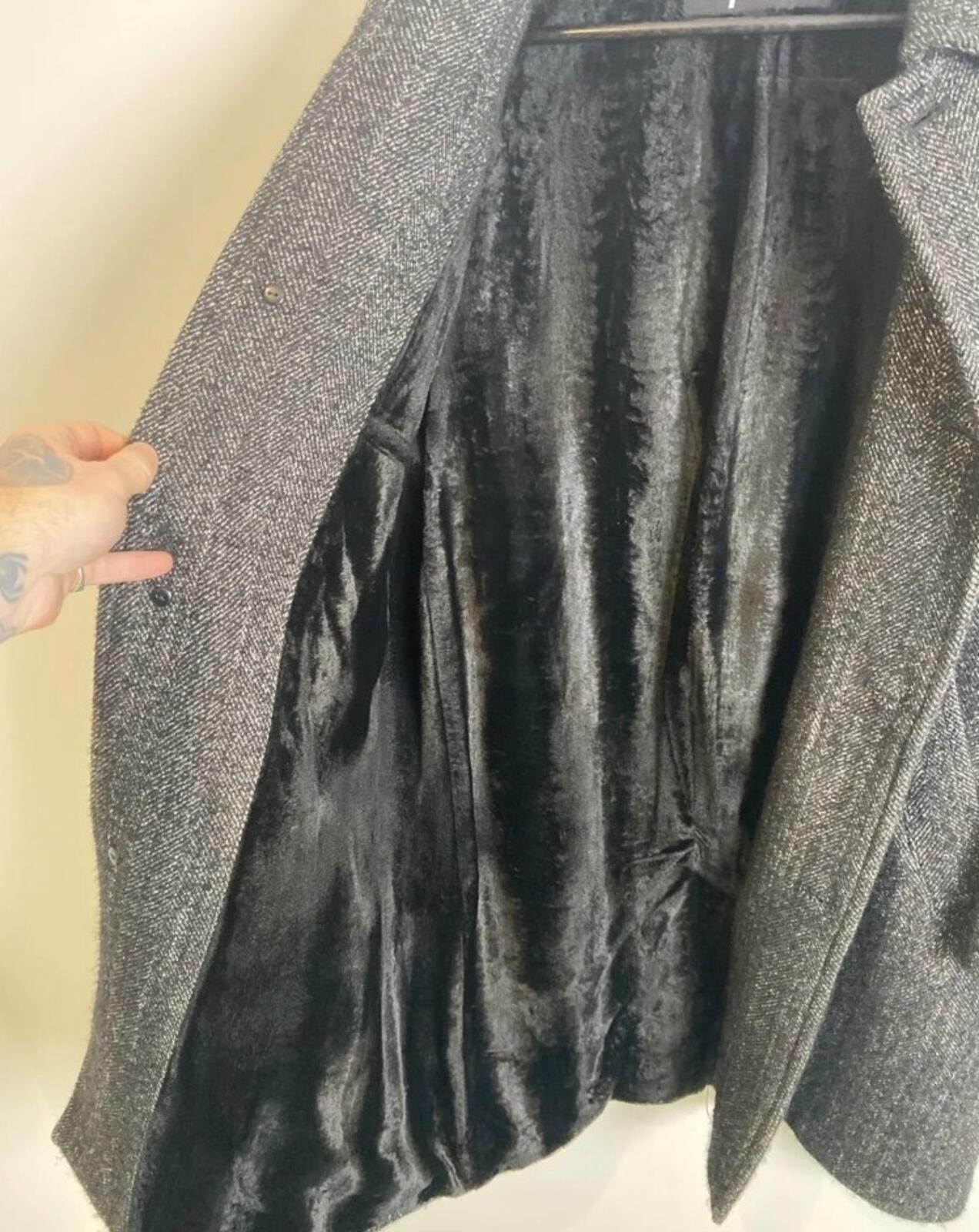 FW18 Supreme Wool Trench Coat Suri Alpaca Loro Piana RRP $648 Herringbone Size S