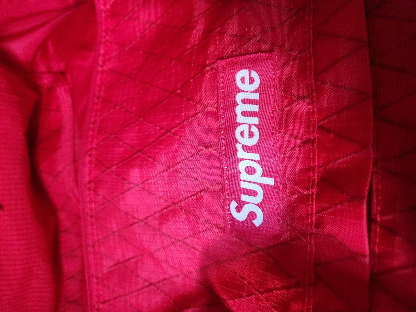 FW18 Supreme Duffle Bag Red Water and Abrasion Resistant