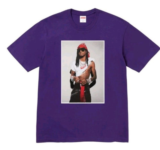 FW25 Supreme Playboy Carti Photo Tee Morada Talla XXL
