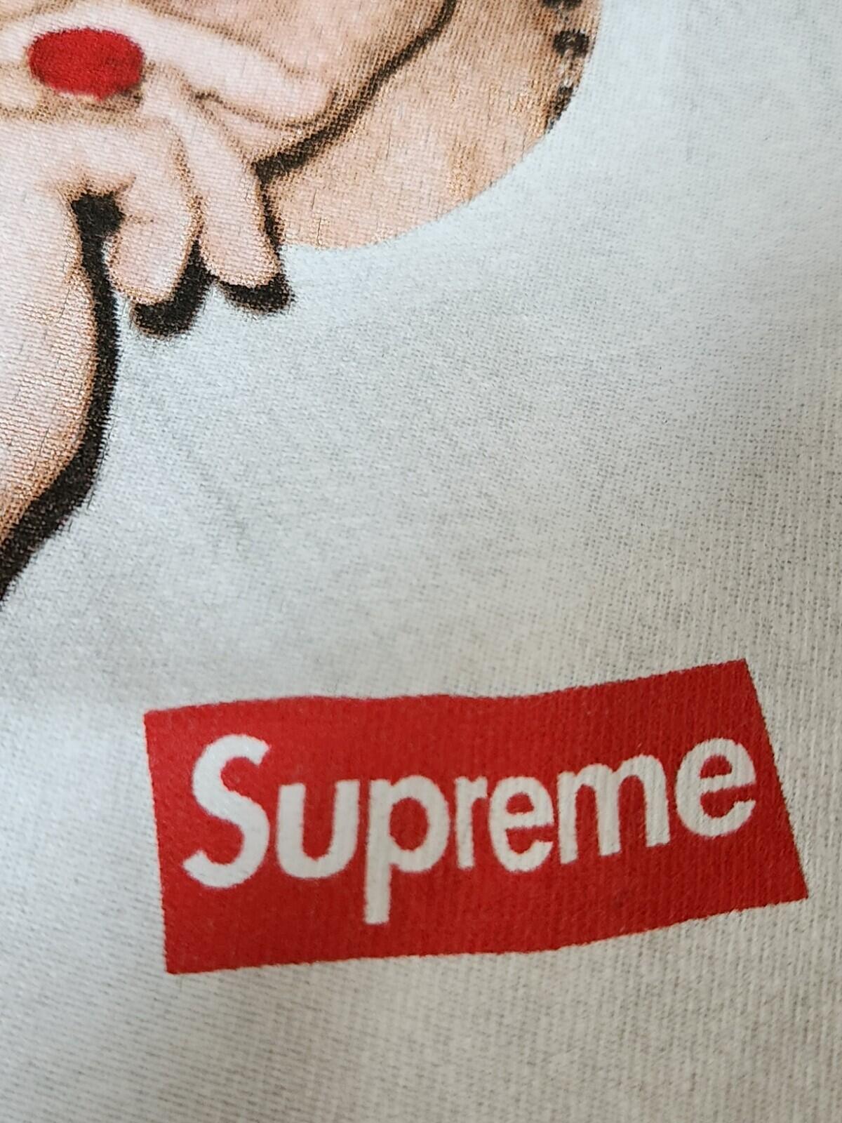 SS16 Supreme x Morrissey Photo Tee Slate Blue T-shirt size M medium