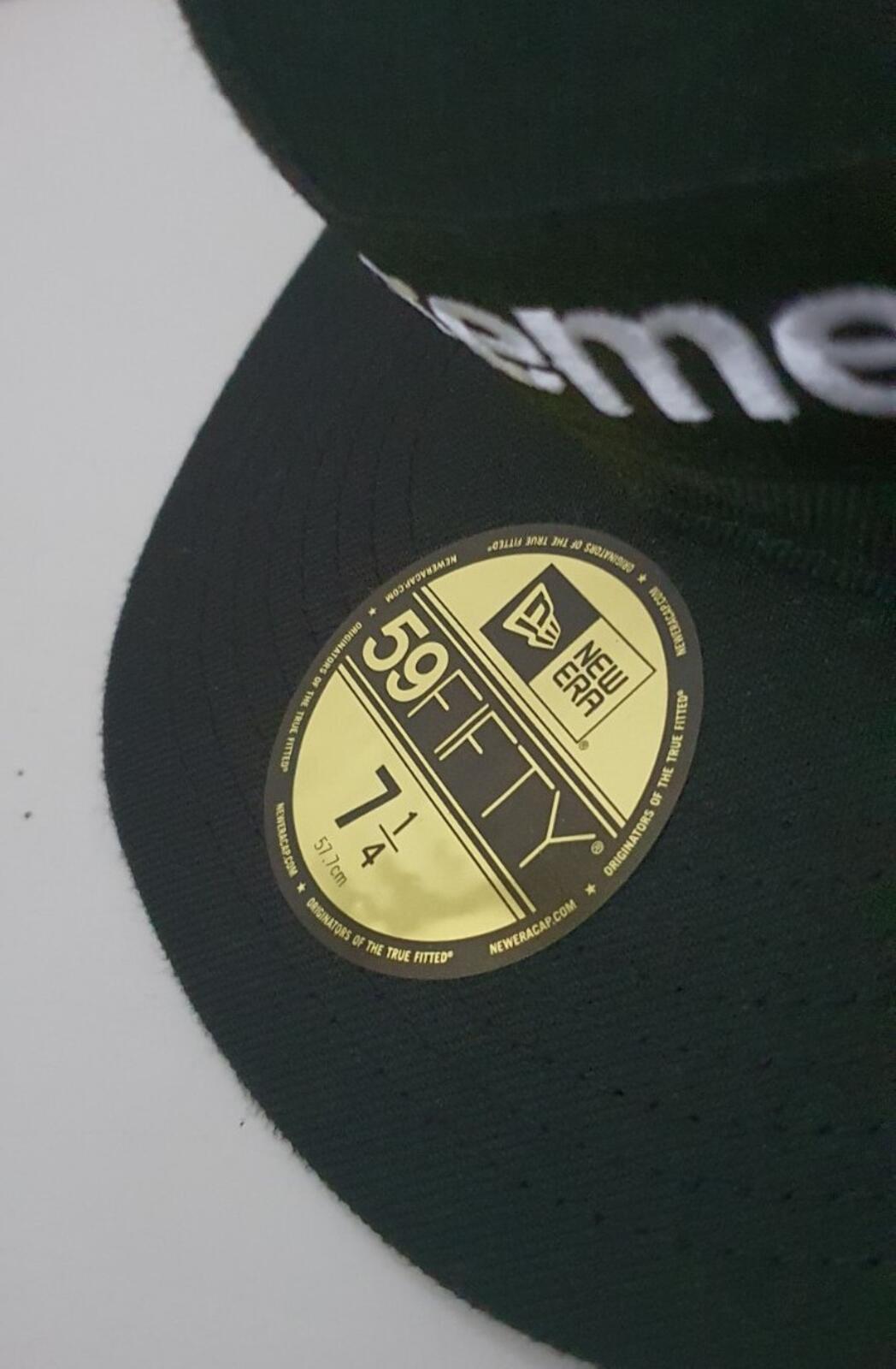 SS21 Supreme Champions Box Logo New Era size 7 1/4 black cap hat snapback