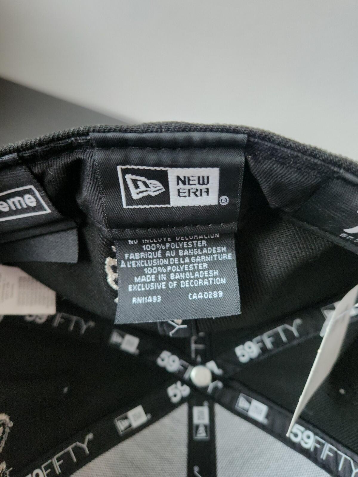 SS25 Supreme Multi S Logo New Era 59Fifty Fitted Cap Black 7 1/4
