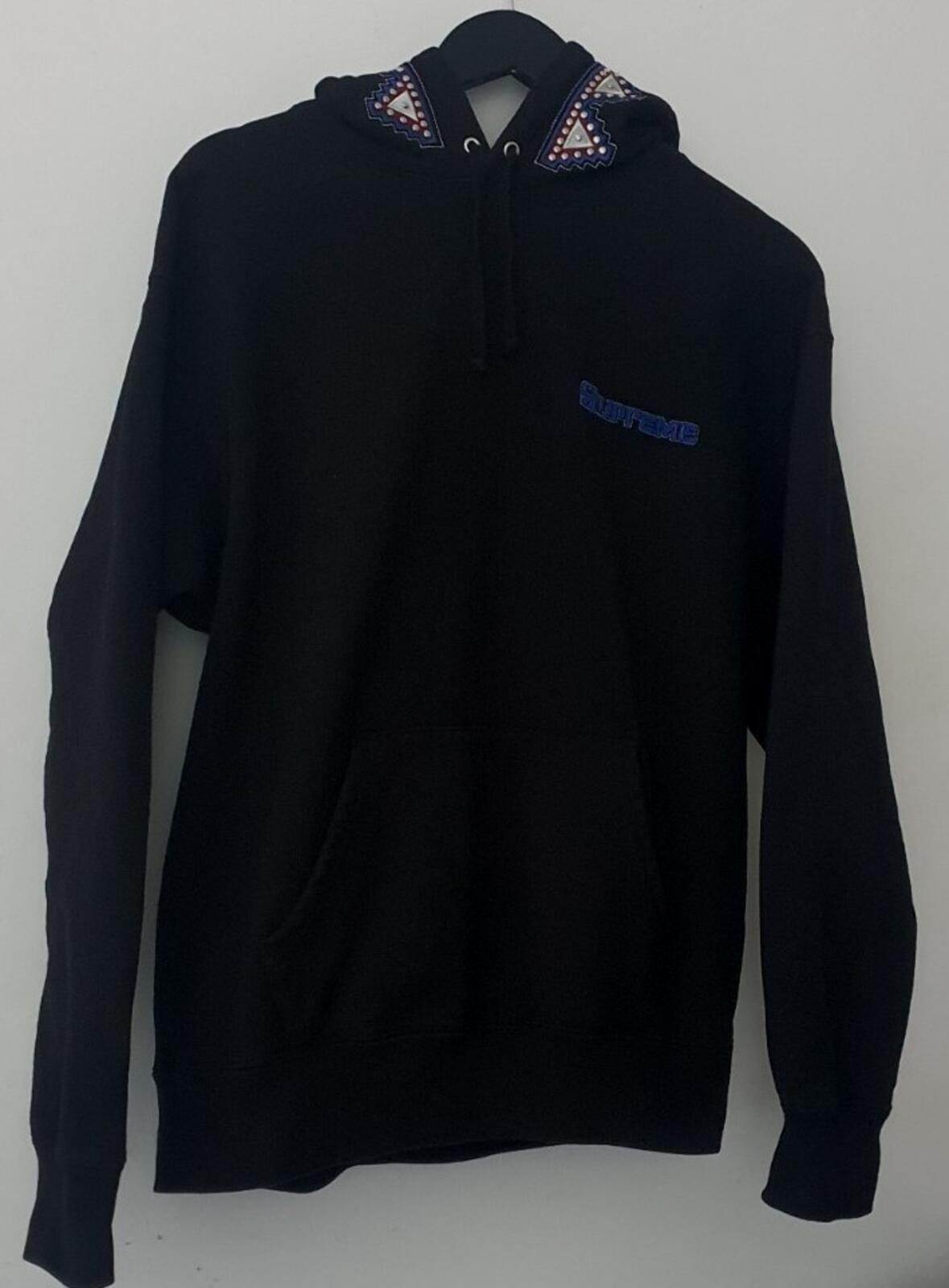 FW20 Supreme Pharaoh Studded Kapuzenpullover Schwarz Größe M Medium Hoodie