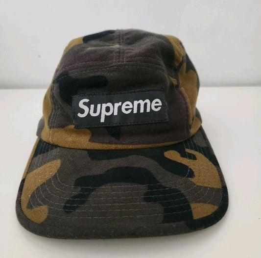 2004 Supreme Camo Camp Cap ETA Wasserdicht OG Vintage Hut Sehr Selten Camouflage