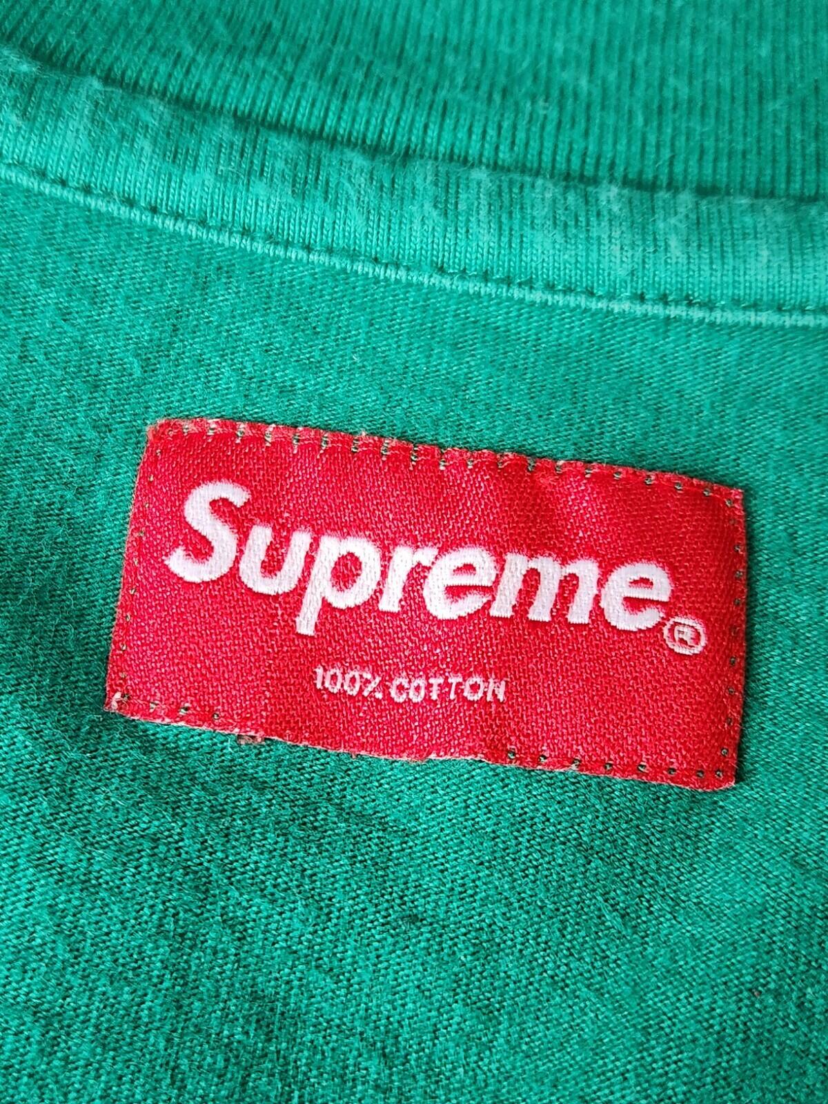 SS19 Supreme Gradient Logo tee M medium green t-shirt