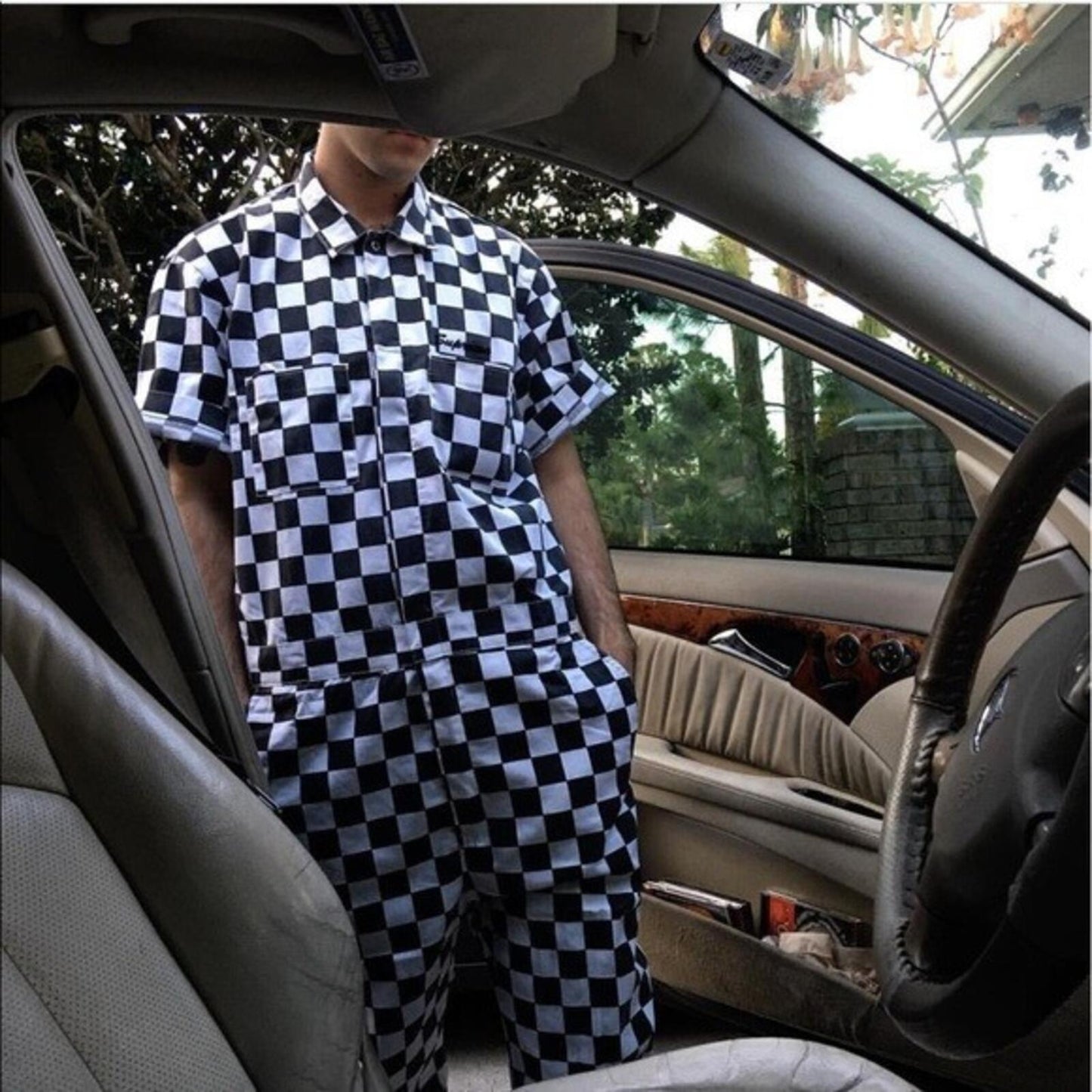 Mono de vuelo Supreme Overalls SS17 a cuadros Talla M