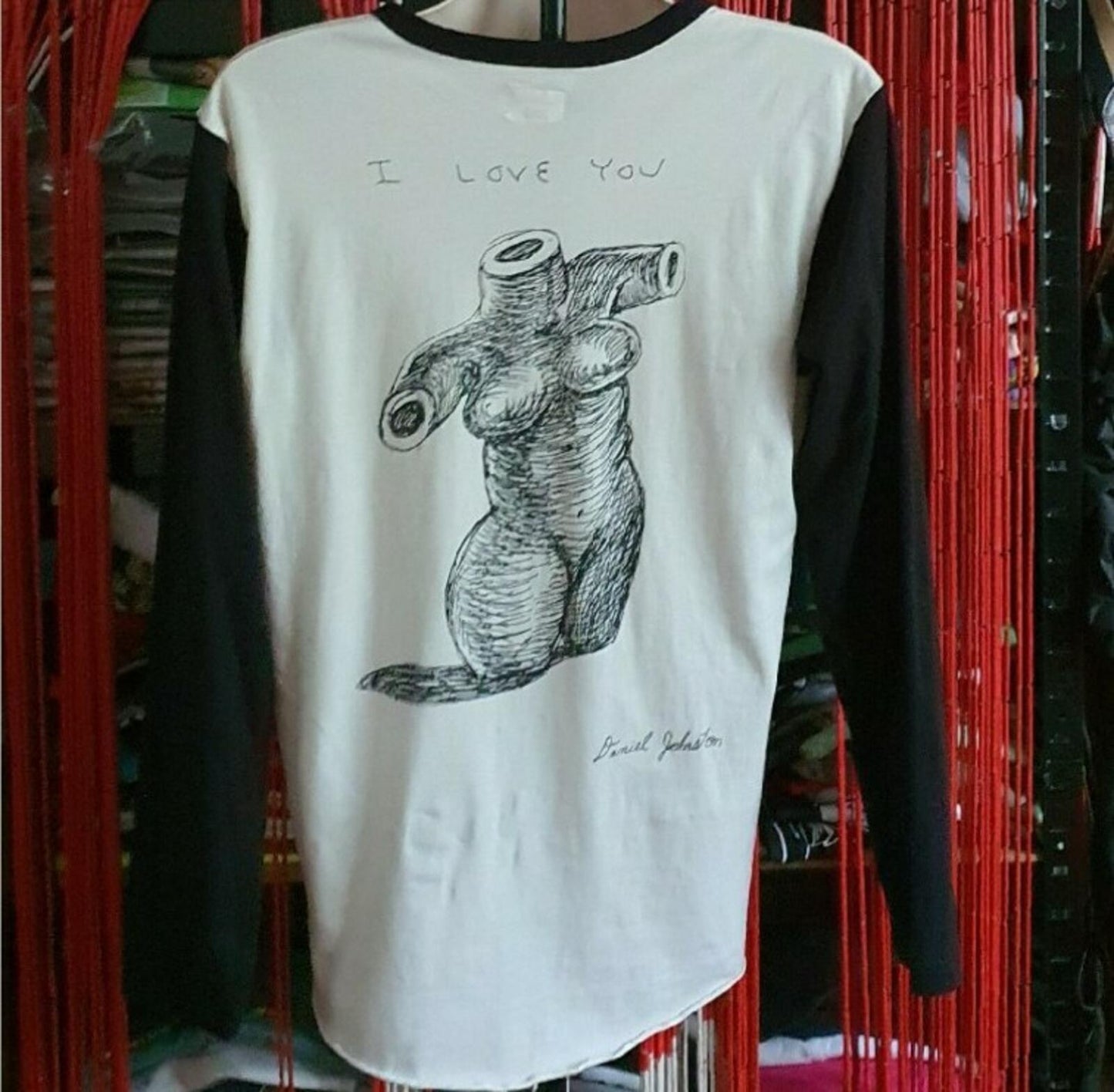 SS15 Supreme Daniel Johnston I Love You L/S Tee White Size M