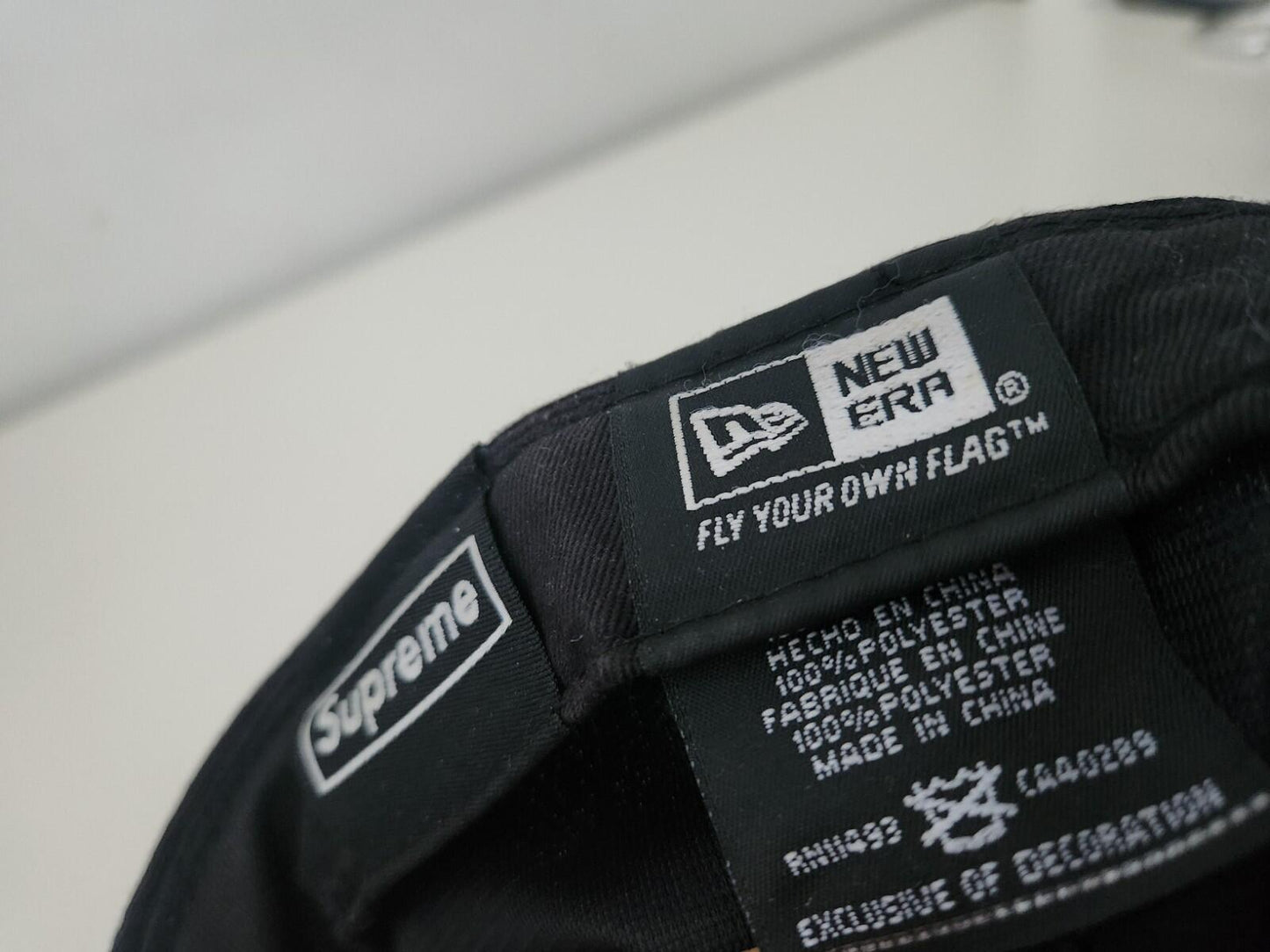 SS16 Supreme Dazzle Box Logo New Era Black Hat Size 7 3/4 ( 61.5cm) Cap