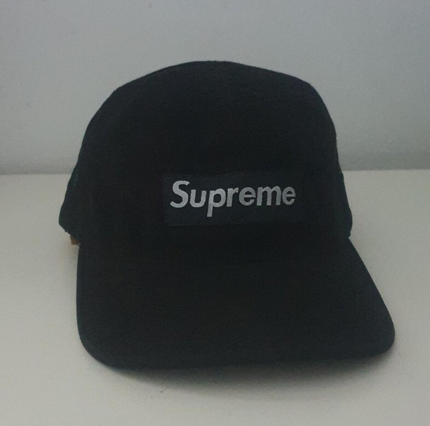 2002 Supreme ETA Camp Cap Waterproof Cotton hat vintage Very Rare Box Logo Black