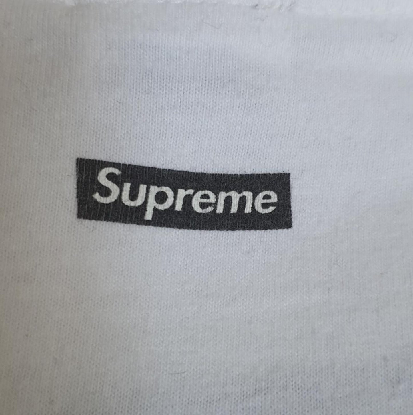 FW13 Supreme Jean Michel Basquiat white tee T-shirt L large vintage 2013 Rare