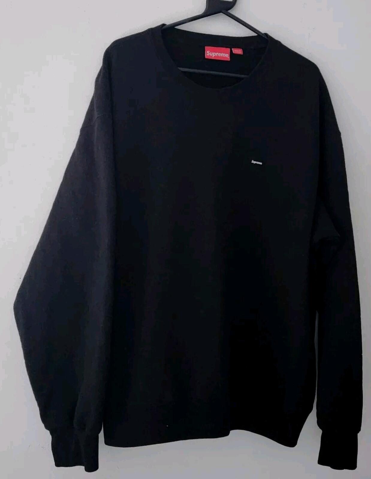 SS23 Supreme Smal Box Crewneck size XL sweatshirt black Logo Jumper