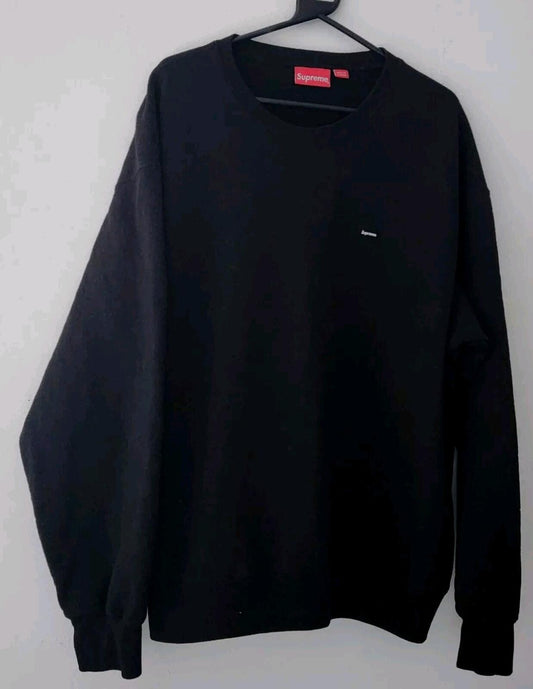 SS23 Supreme Small Box Crewneck Größe XL Sweatshirt schwarz Logo Jumper