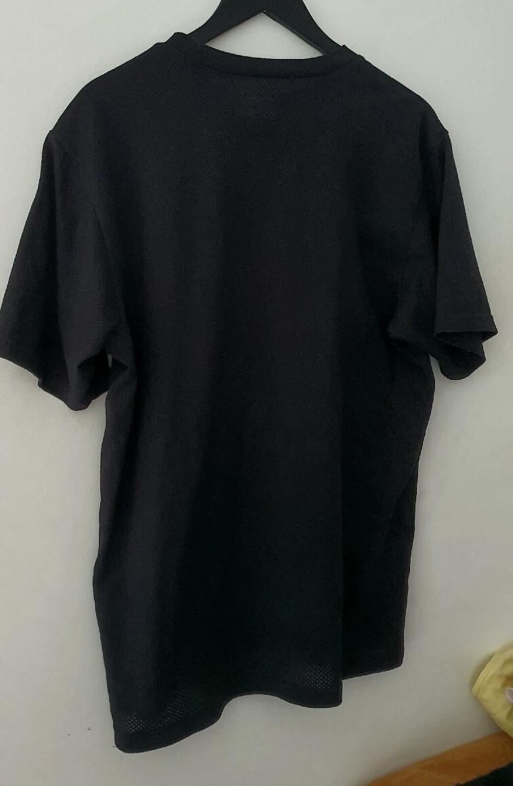 SS20 Supreme Cotton Mesh Gradient Logo Top Black Tee Size M