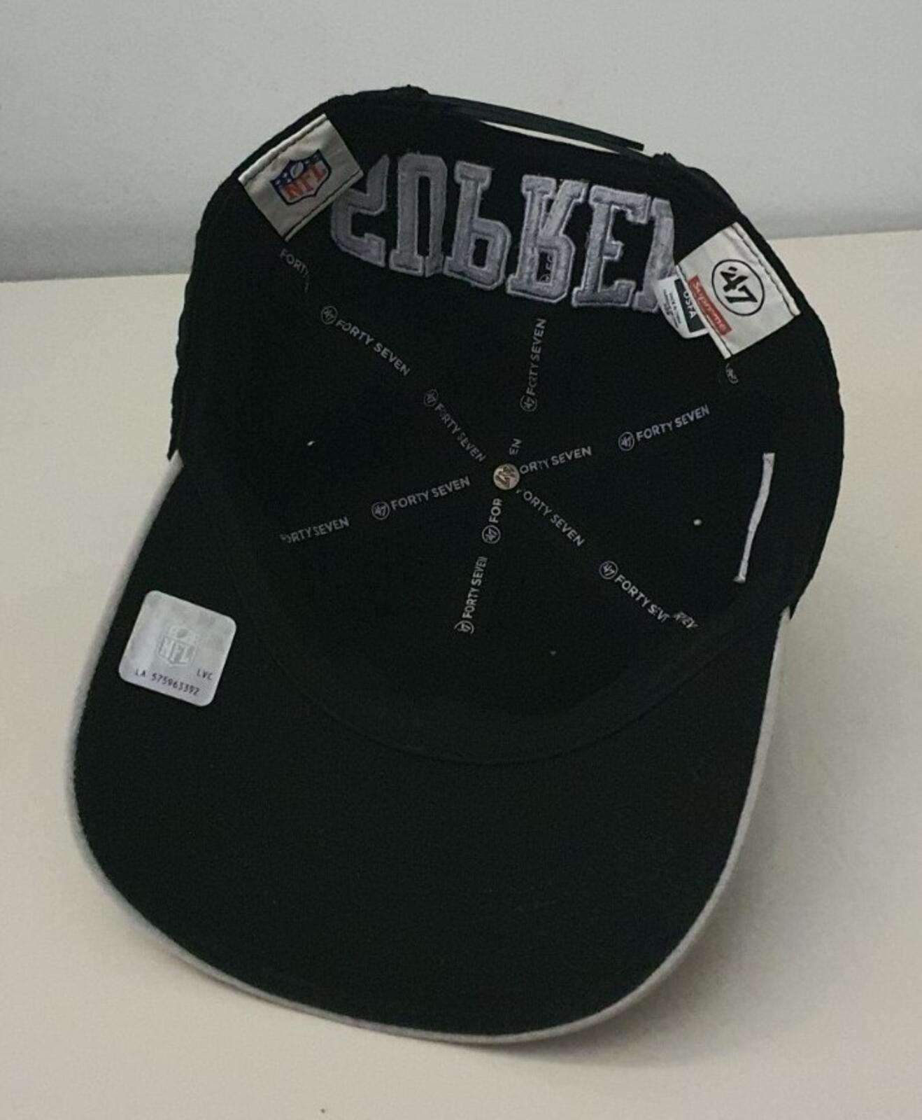 SS19 Supreme x NFL x Raiders X 47' 5-panel black cap hat