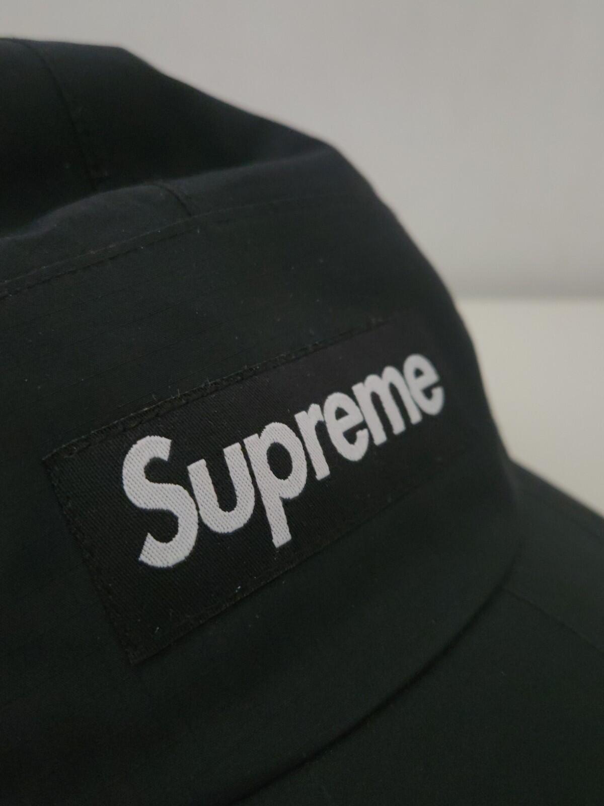 SS23 Supreme GORE-TEX Paclite Long Bill Camp Cap Waterproof Black Hat