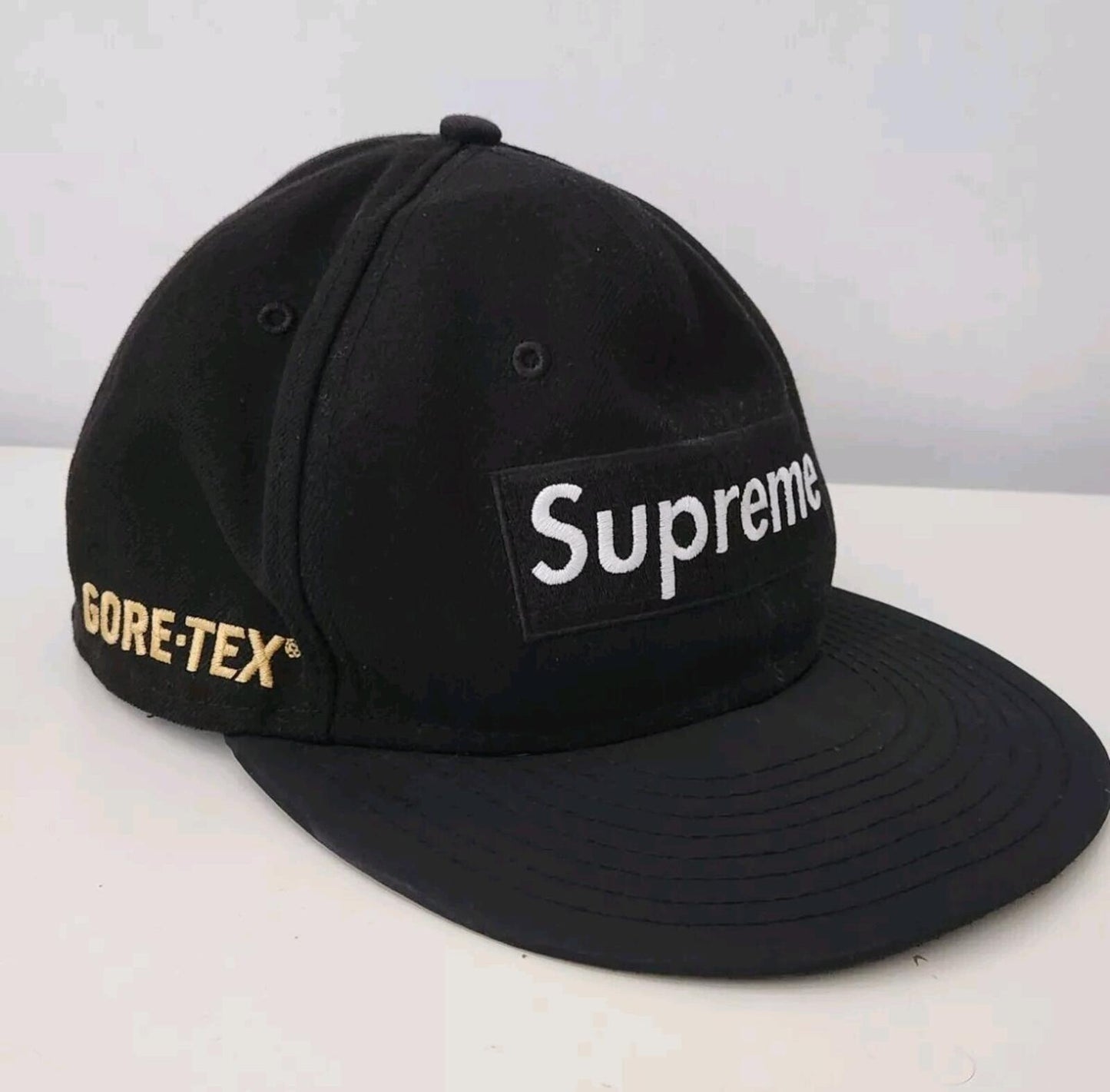 FW14 Supreme GORE-TEX Box Logo New Era Red hat Waterproof cap vintage Rare